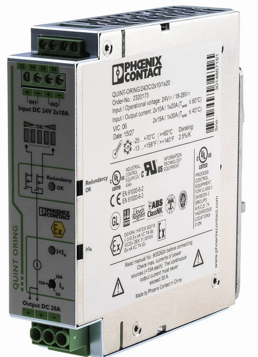 Phoenix quint-oring – Modulo quint-oring/24Dc/2 x 10/1 x 20 1 x 20 A