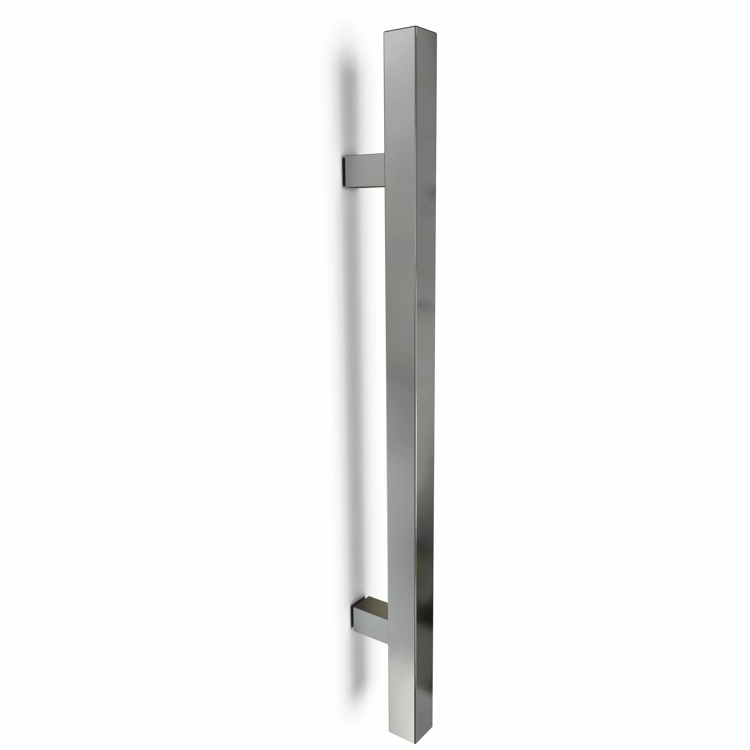 Spazzolato Acciaio Inossidabile Materiale di alta qualità Quadrato Rettangolo Maniglia per Porta Entrata Art.520 | Quadrato T-Bar | 50cm Lunghezza totale