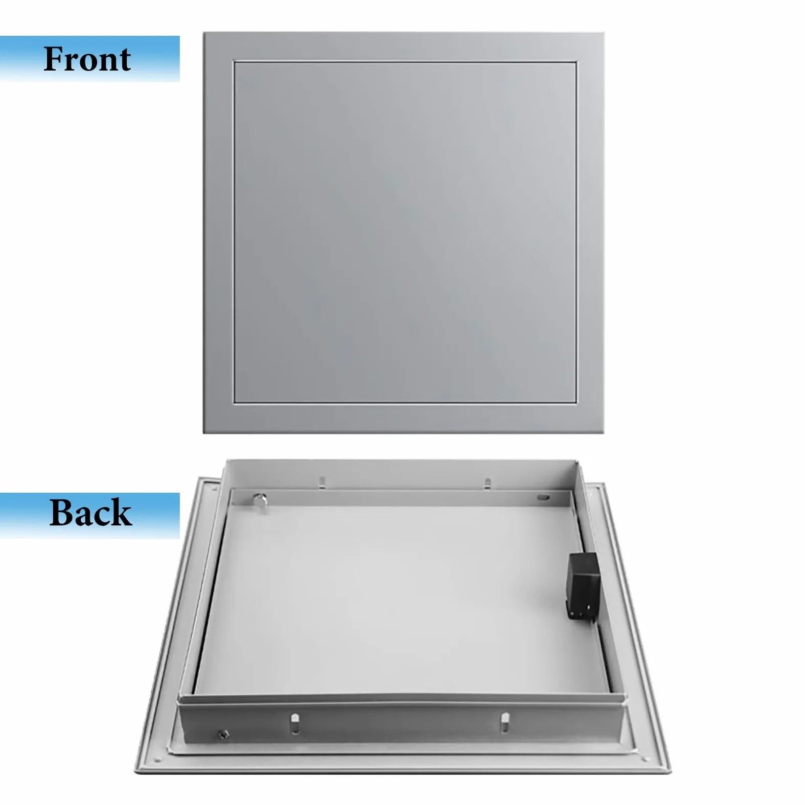 Sportello Ispezione Porta di Accesso Grigia con Chiusura a Sfioramento, Pannello di Accesso per L'ispezione Della Porta a Scomparsa del Muro a Secco, Porta di Accesso Ai Sistemi di Sicurezza(45x80cm(1