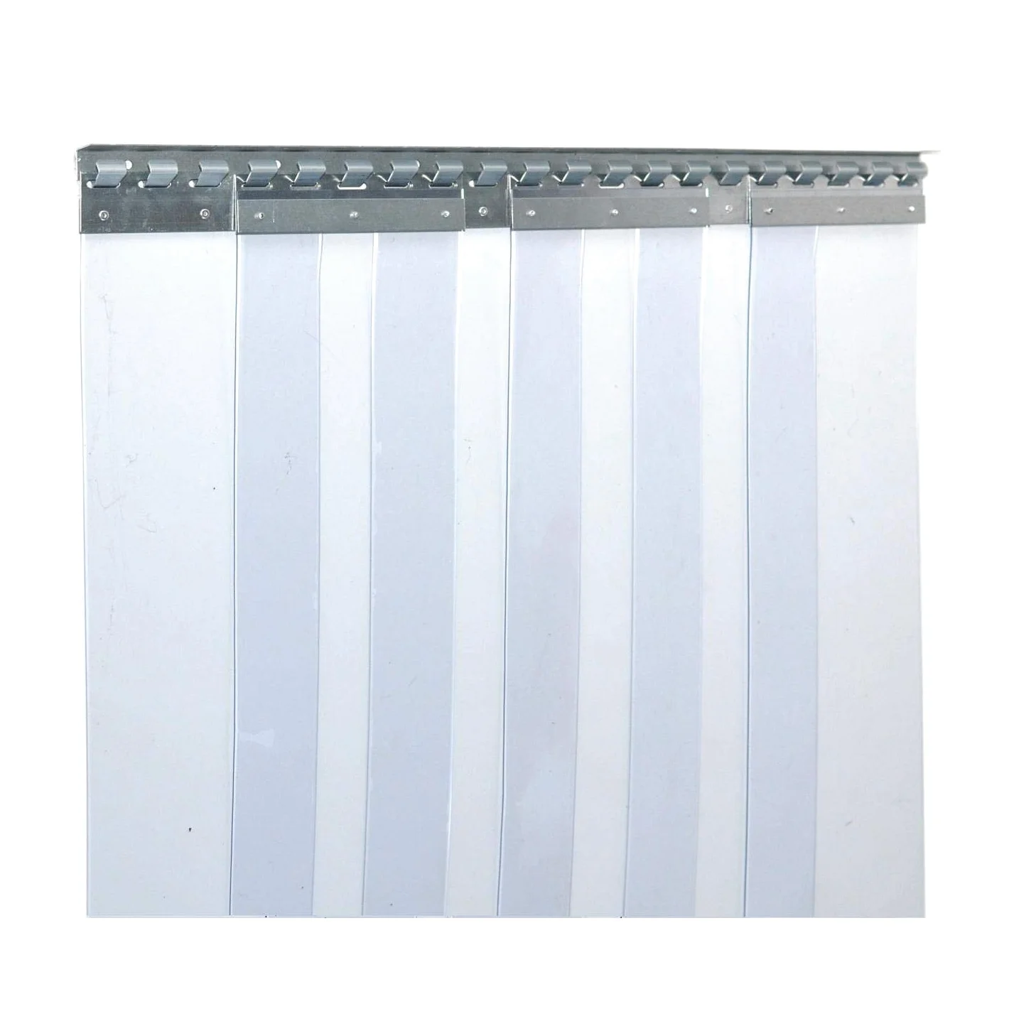 Zettl GmbH tenda a strisce in PVC, lamelle 3x300mm, larghezza x altezza 1,75x2,50m, trasparente, preassemblato, zincato, per l'industria, l'agricoltura e la ristorazione