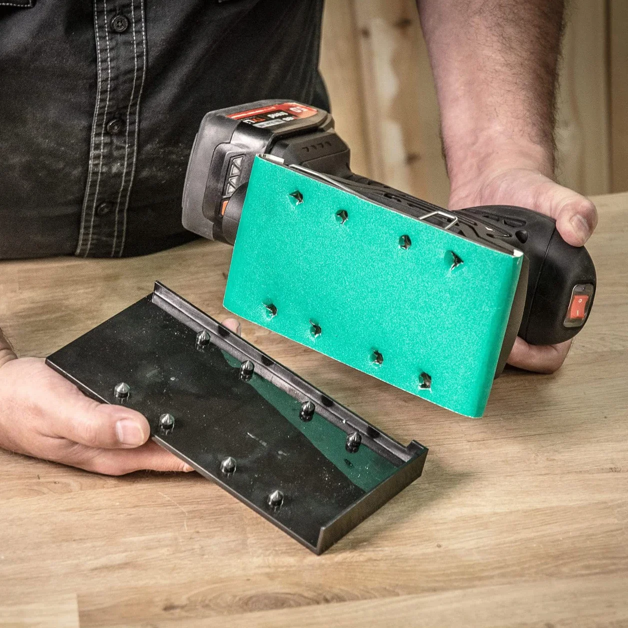 Trend Levigatrice a batteria per terzo foglio 18V (utensile nudo), T18S/TSSB