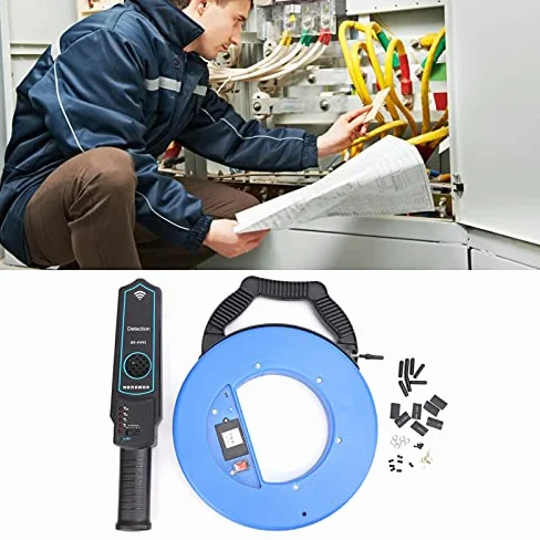 Rilevatore di Intasamento di Linea Rilevatore di Punti di Inceppamento di Condotte Domestiche di Tubi Rilevatore di Intasamento Portatile Strumento di Rilevamento di Intasamento con (30 M)