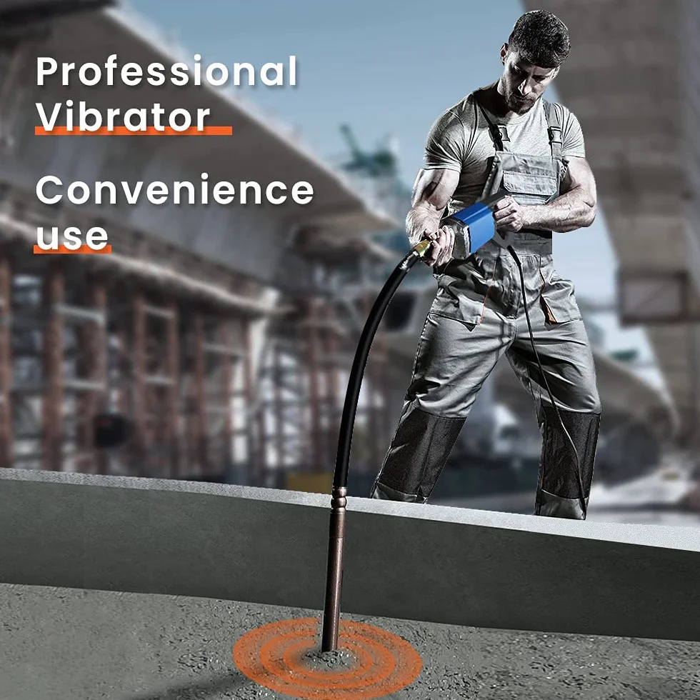 Anbull Vibratore elettrico per calcestruzzo, Lunghezza 2 m, diametro 35 mm, frequenza 4400 rpm