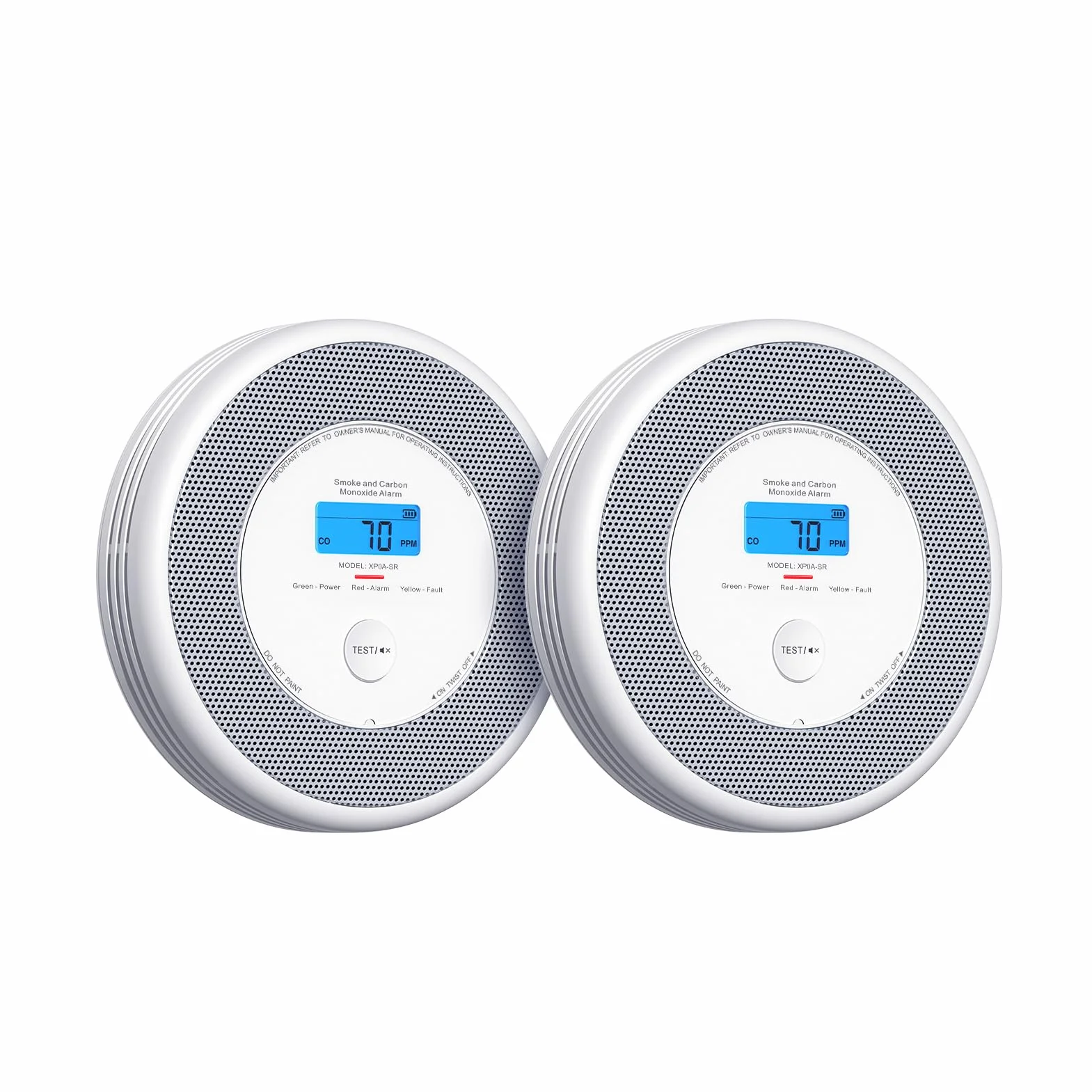 X-Sense Rilevatore di fumo e monossido di carbonio, con funzione di allarme vocale (Solo In Tedesco), funzionalità App richiede stazione base SBS50 (non inclusa), XP0A-MR, 2 pezzi
