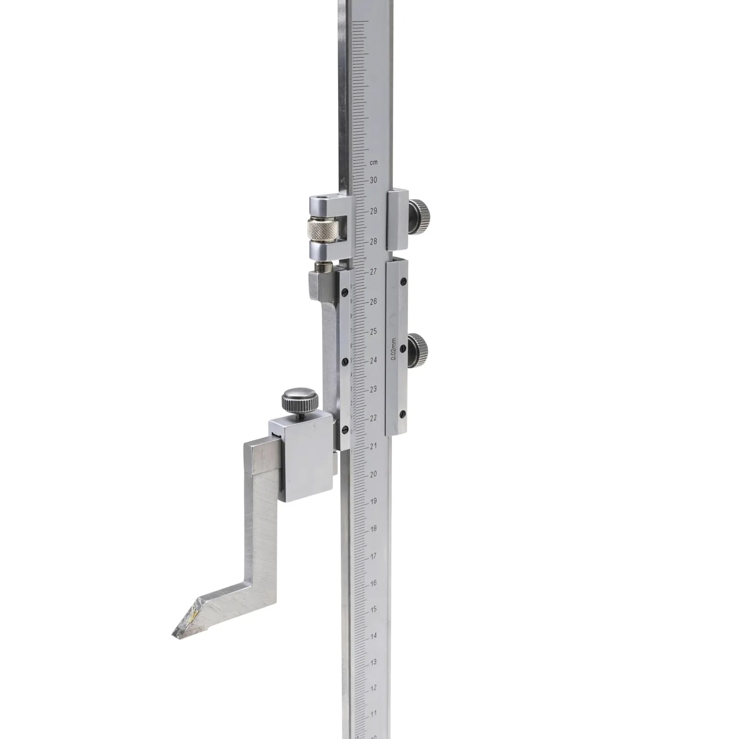WIKISTORE TRUSCHINO PROFESSIONALE 300X0,02 mm, Truschino in Acciaio con Vite Micrometrica e Punta in Metallo Duro, Attrezzo da Lavoro Preciso, Robusto e Resistente