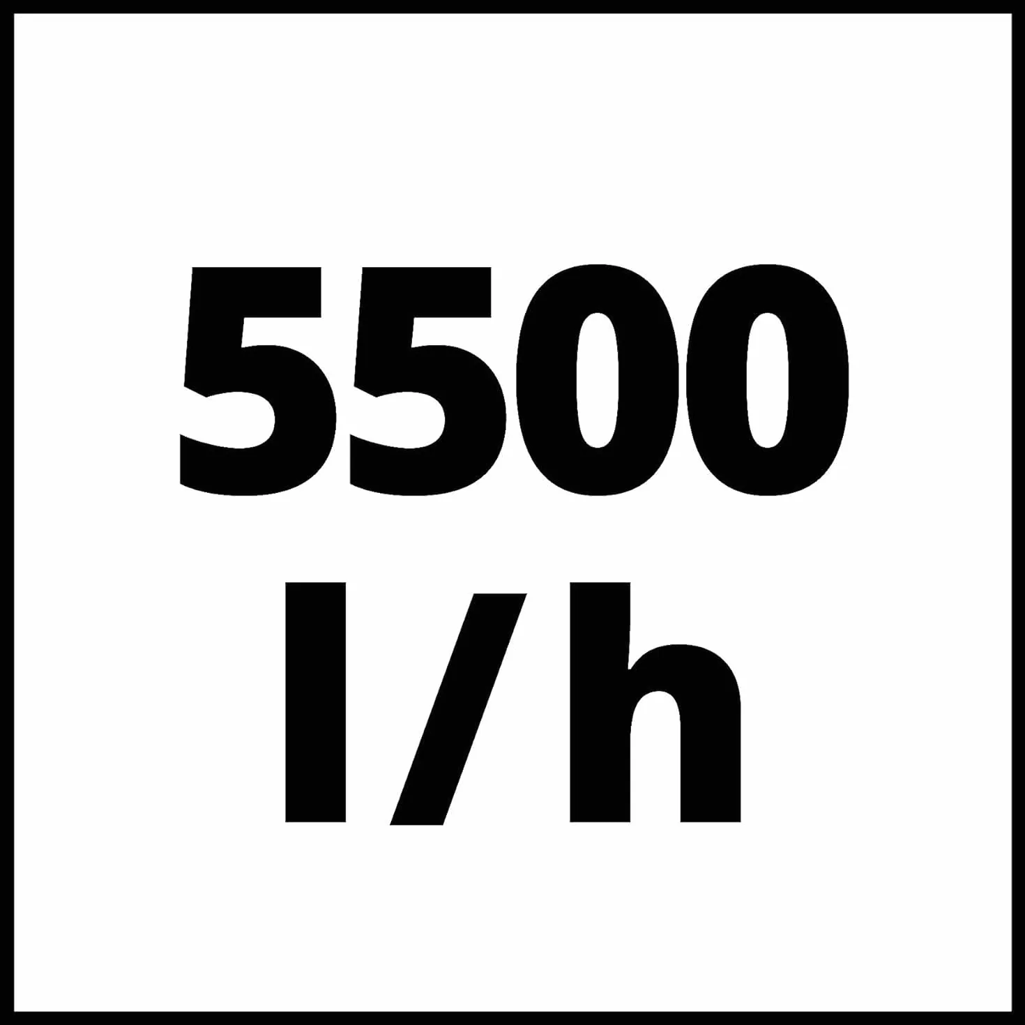 Einhell GE-PP 5555 RB-A Pompa per cisterne (550 W, portata max 5500 L/h, prevalenza 20 m, immersione max 7m, incl. Tubo a collo di cigno)