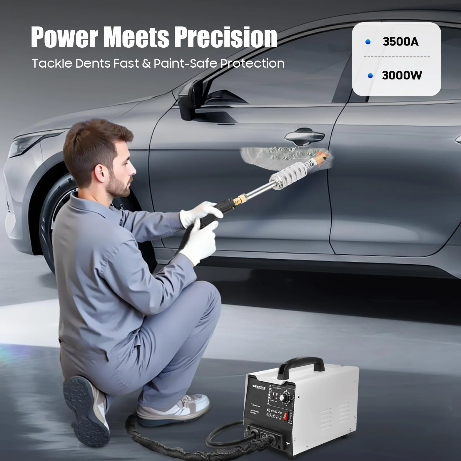 220 V 1,8 KW 3500 A Pro Spot Spotter Strumento per la rimozione delle ammaccature, kit di riparazione di ammaccature, saldatrice a punti, carrozzeria