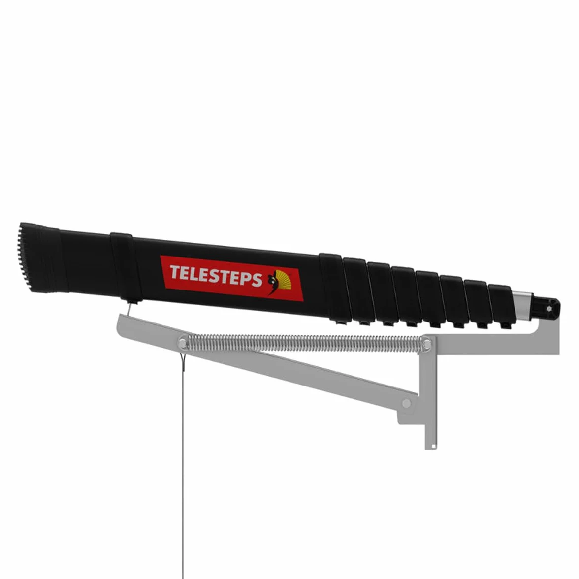 Scala per tetto 2,45 m di TELESTEPS I Made in Sweden I Loft Line I Scala di qualità copatta con design premium brevettato I Profilo antiscivolo I EN 14975 I 72324-541