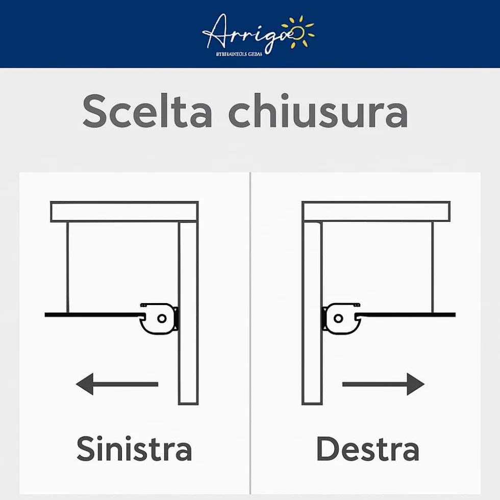 Zanzariera Laterale su Misura con Richiamo a Molla e Chiusura Magnetica | Guida Calpestabile | Rete in fibra di vetro | Struttura in Alluminio Vari Colori