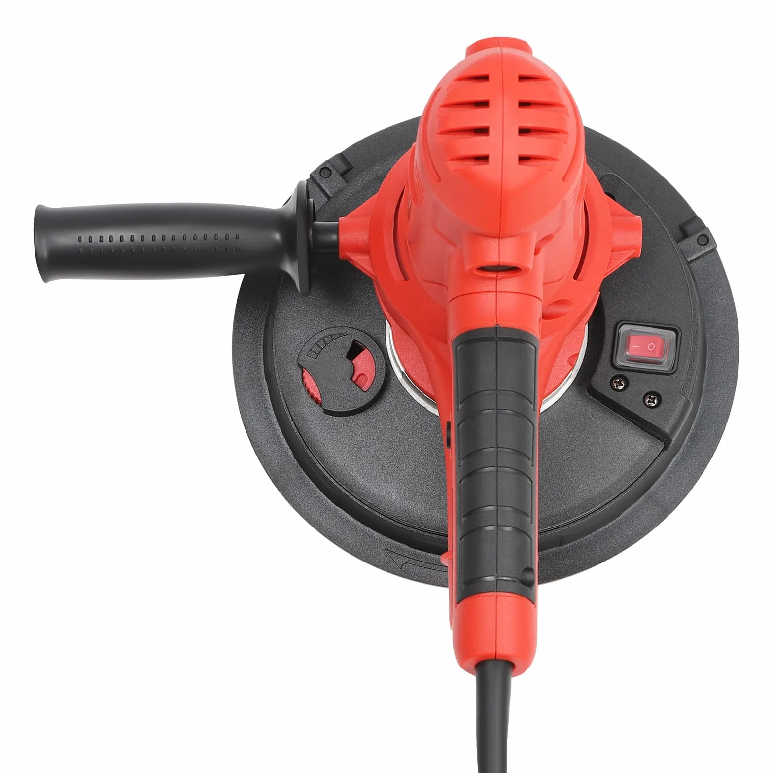 Smerigliatrice per muro a secco con aspirazione, 1200 W, 1200-2500 RPM, set blocchi abrasivi aspirazione LED, levigatura senza polvere