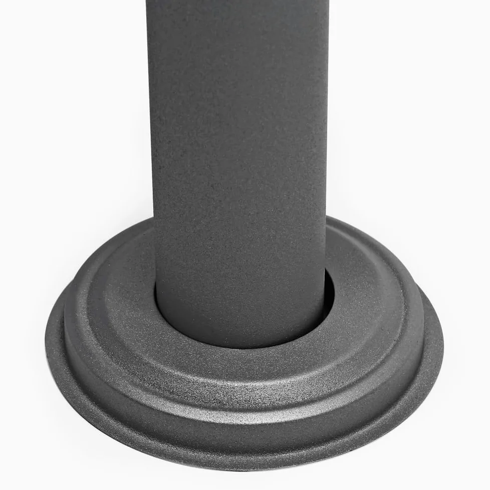 Wiltec Set Cassetta postale singola autoportante V17 antracite, con telaio di supporto
