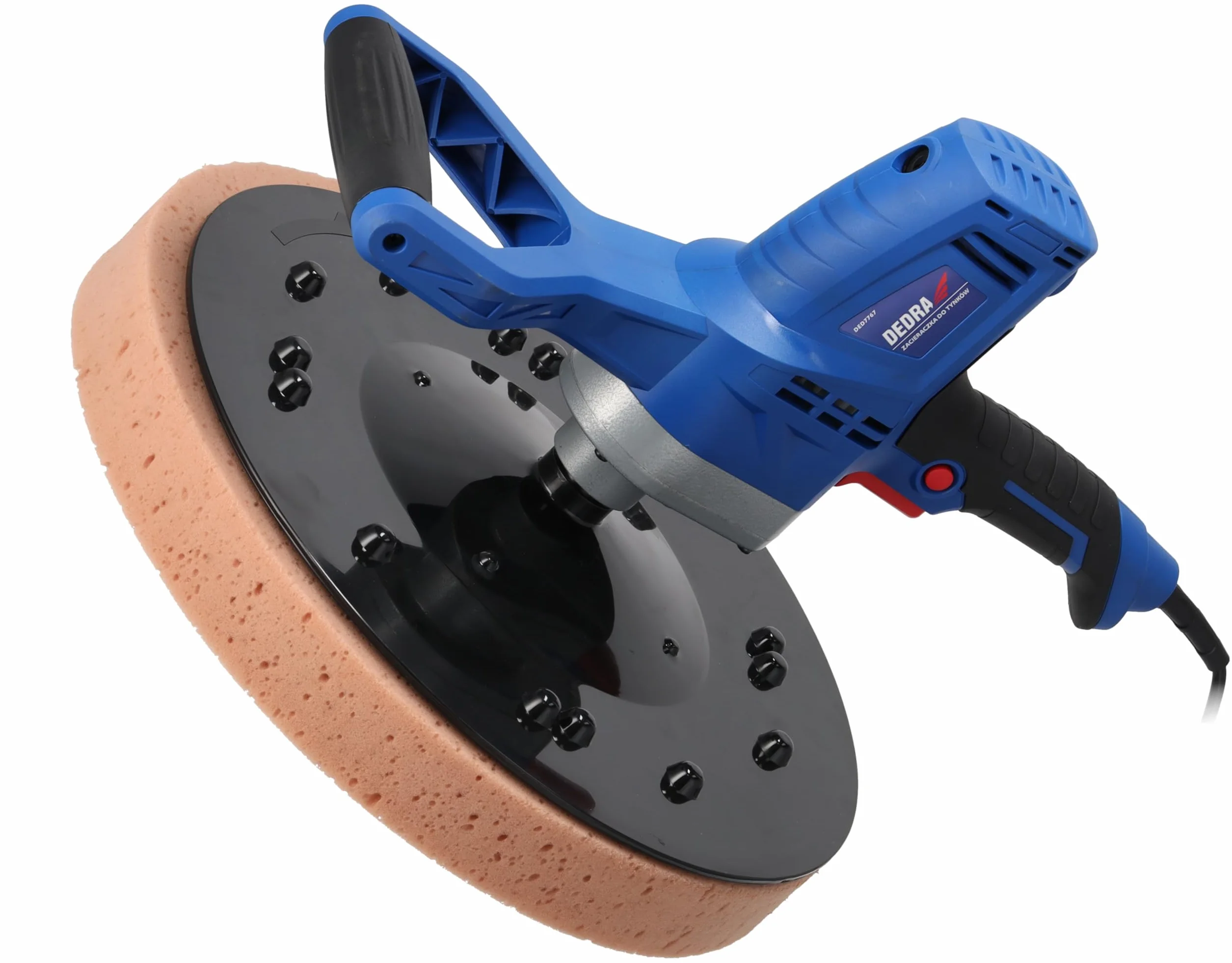 Macchina per la lavorazione dell'intonaco DEDRA forte 710 W, diametro del disco Ø 390 mm, 110 RPM, softgrip, un dispositivo multifunzionale per il trattamento di pareti o pavimenti