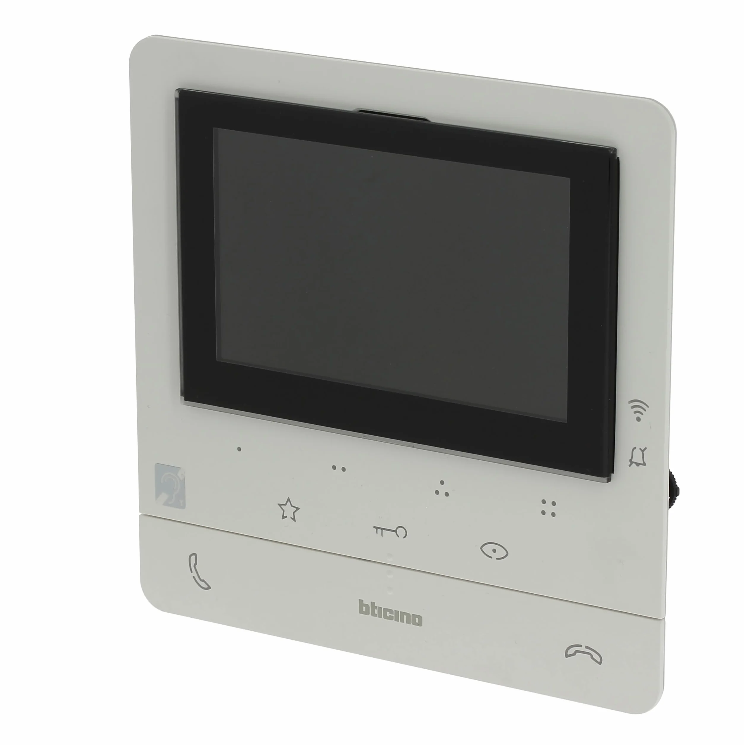 Bticino 344682 VIDEOCITOFONO WIFI MONITOR INTERNO SMART, 2 Fili, Display Aggiuntivo 5"" a Colori, Touch Screen, con Vivavoce,Interfono, Spina Plug-In, Risposta Chiamate e Apriporta da App, Bianco