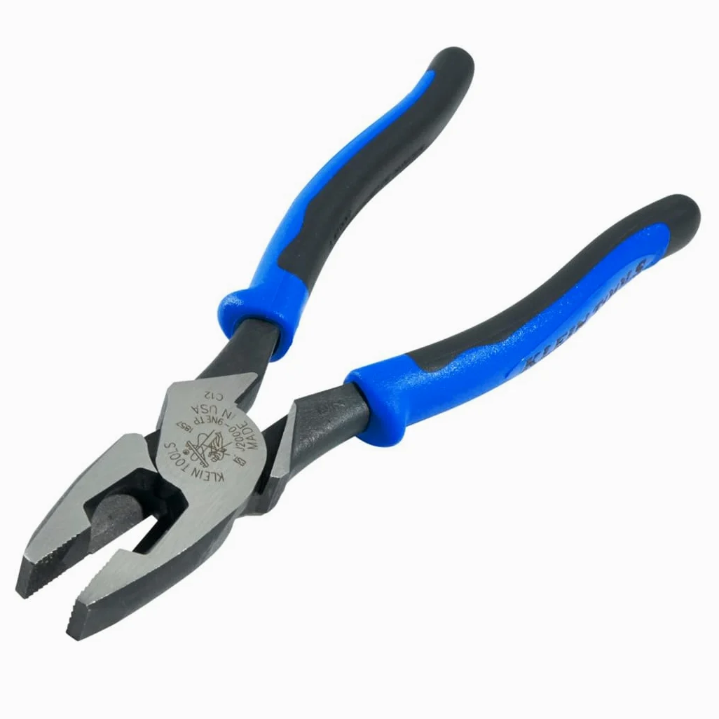 Klein Tools Journeyman J2000-9NETP Pinza per estrazione cavi Journeyman da 22,9 cm, realizzata negli Stati Uniti, da taglio laterale per impieghi gravosi