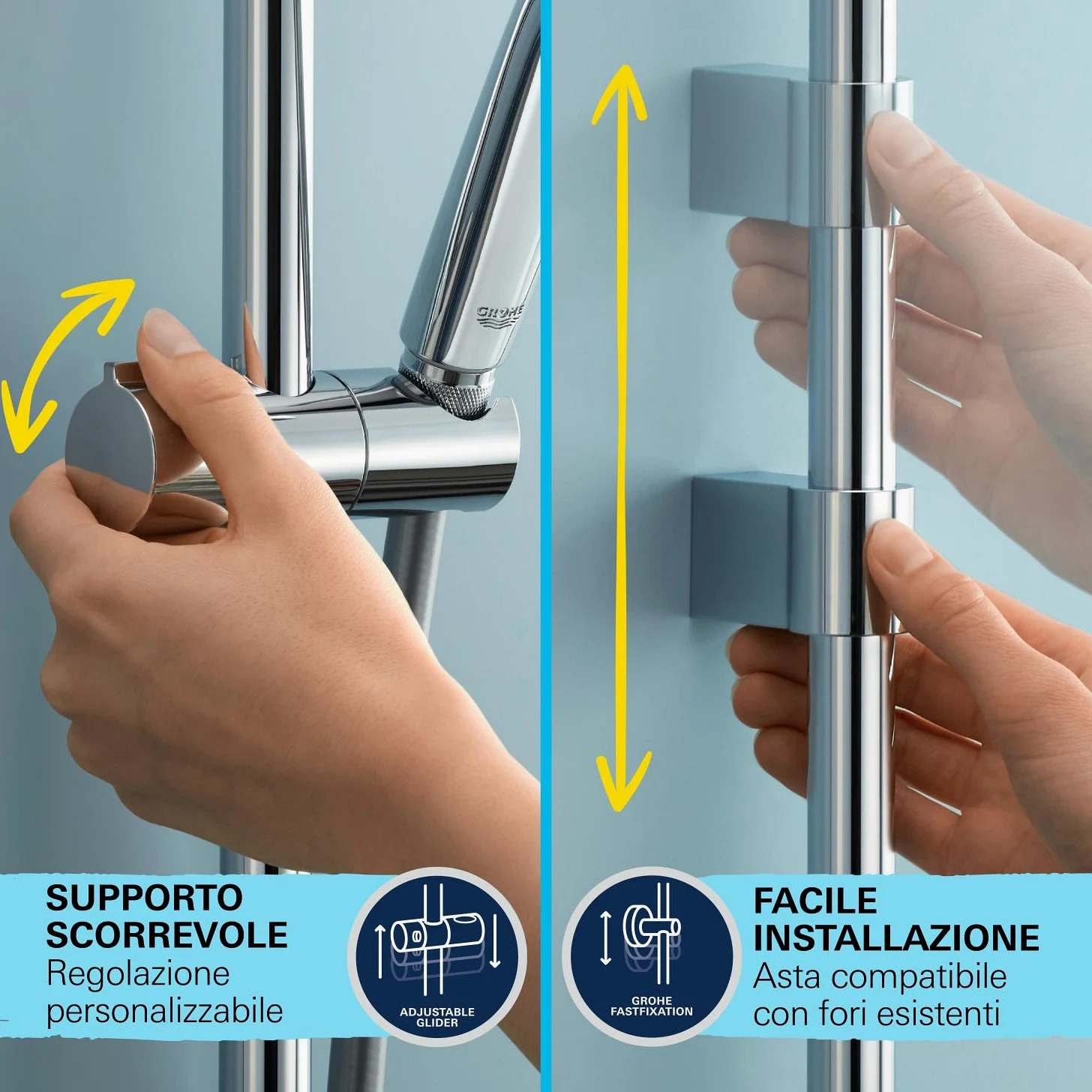 Grohe Precision Flow Miscelatore termostatico per doccia, 34805001