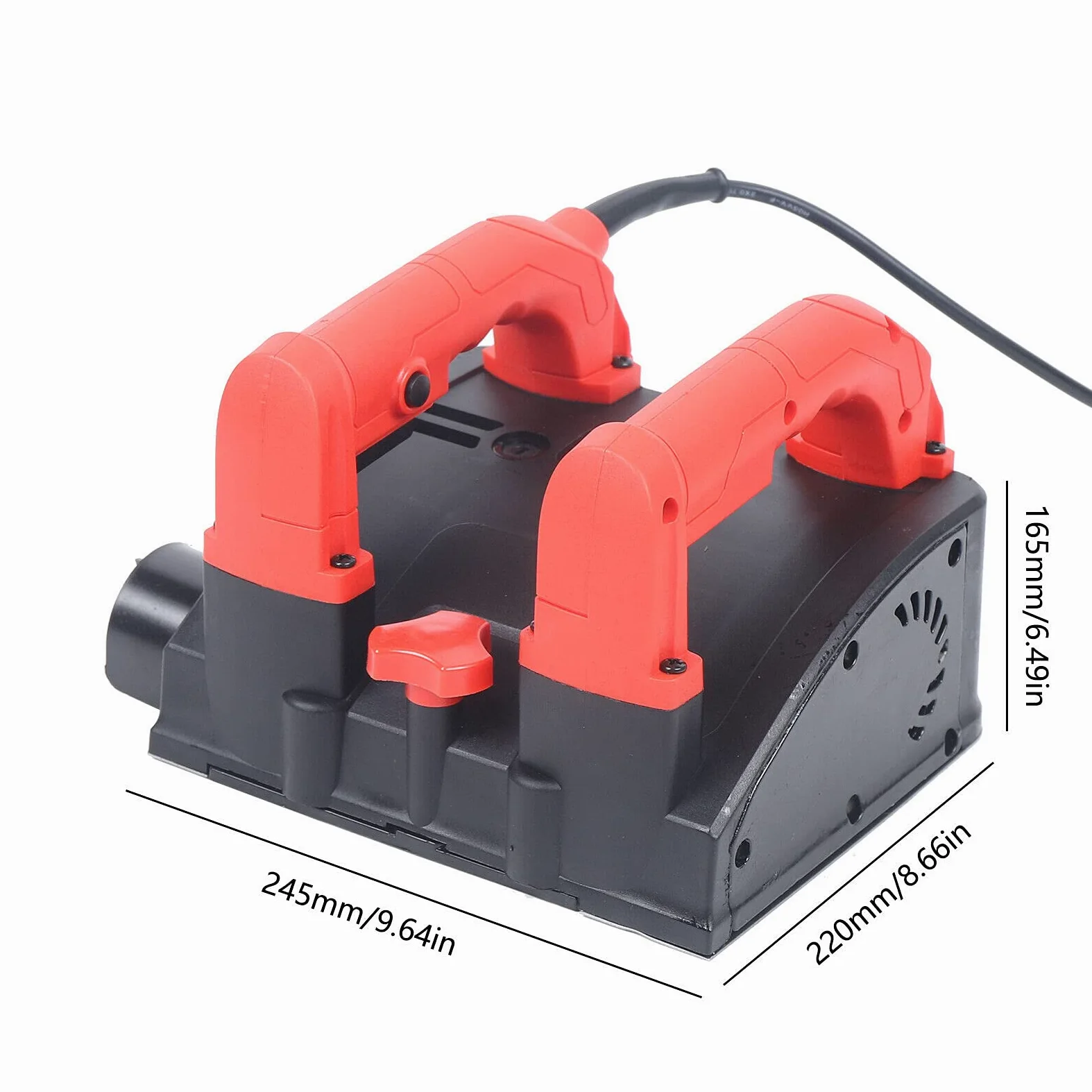 Smerigliatrice per muro, fresatrice per massetti e calcestruzzo, fresa per calcestruzzo, 3000 giri/min, altezza regolabile: 1-4 mm