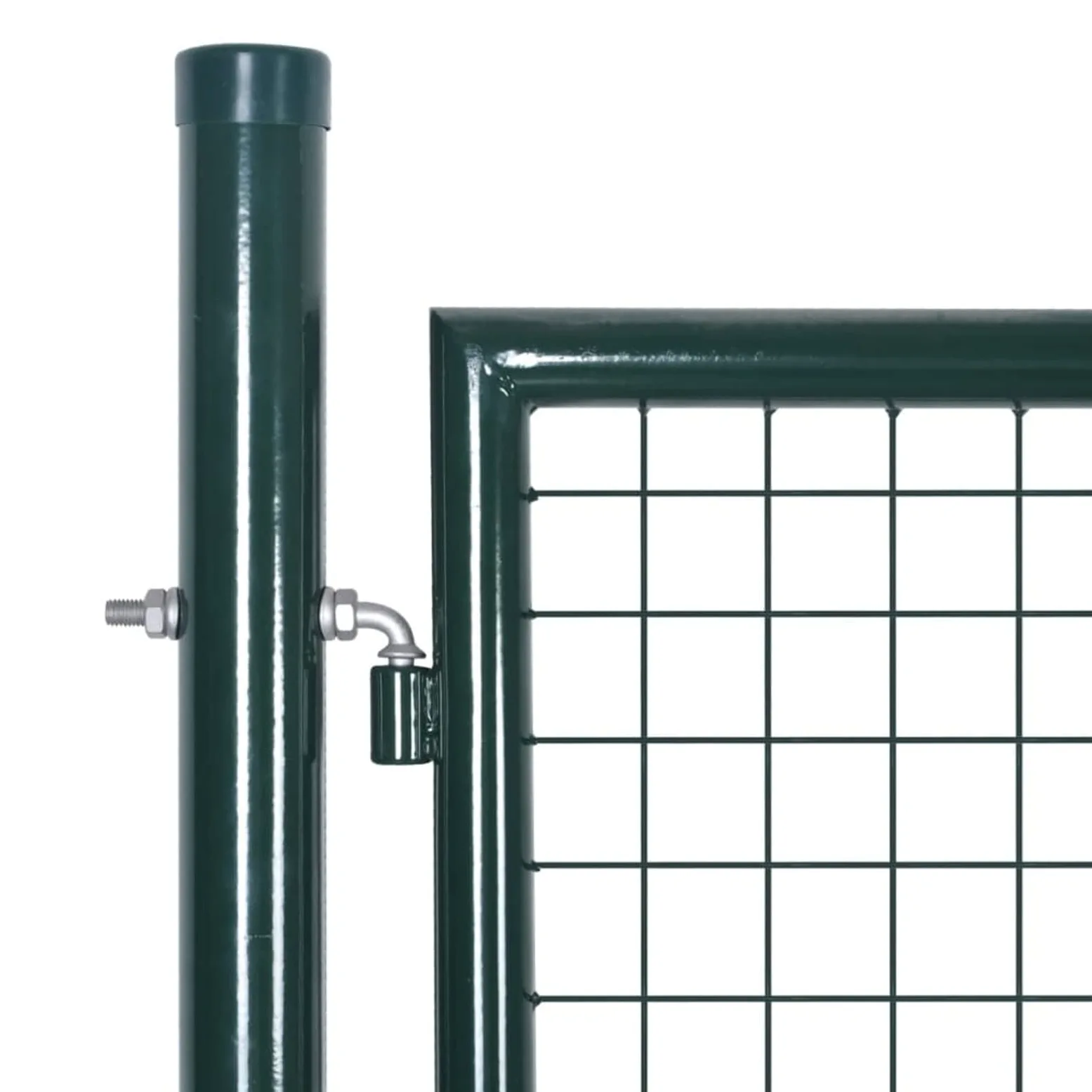 Gecheer Cancello,Doppio,da Giardino,Esterno,in Rete Acciaio Zincato,Verde Scuro,306x250 cm,Cancello Doppia Anta,Cancello da Giardino,Cancello Metallo,Cancello Acciaio,Cancello per Recinzione