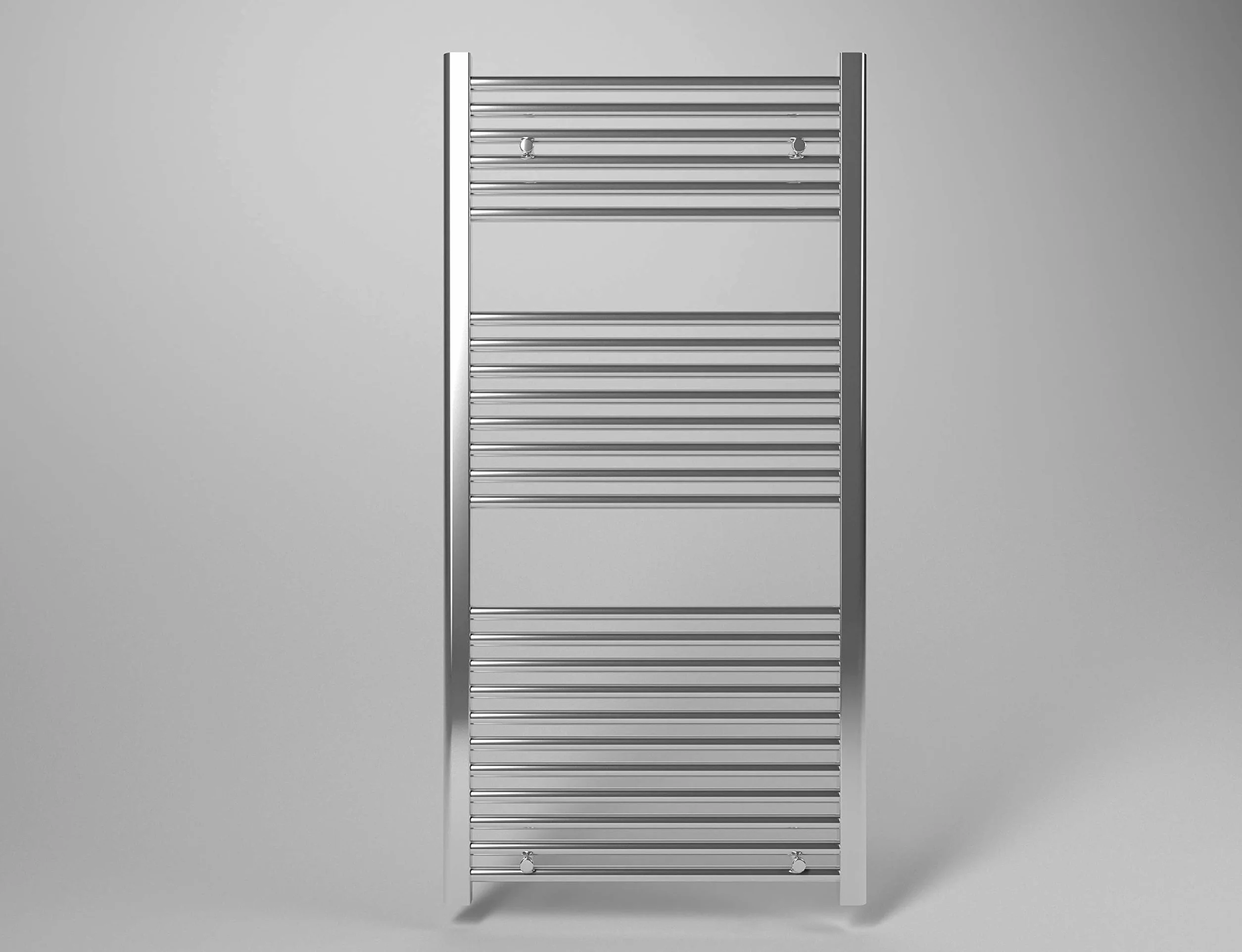 Scaldasalviette termoarredo 180x50 cm (int.45) cromato da bagno tubi dritti ROY