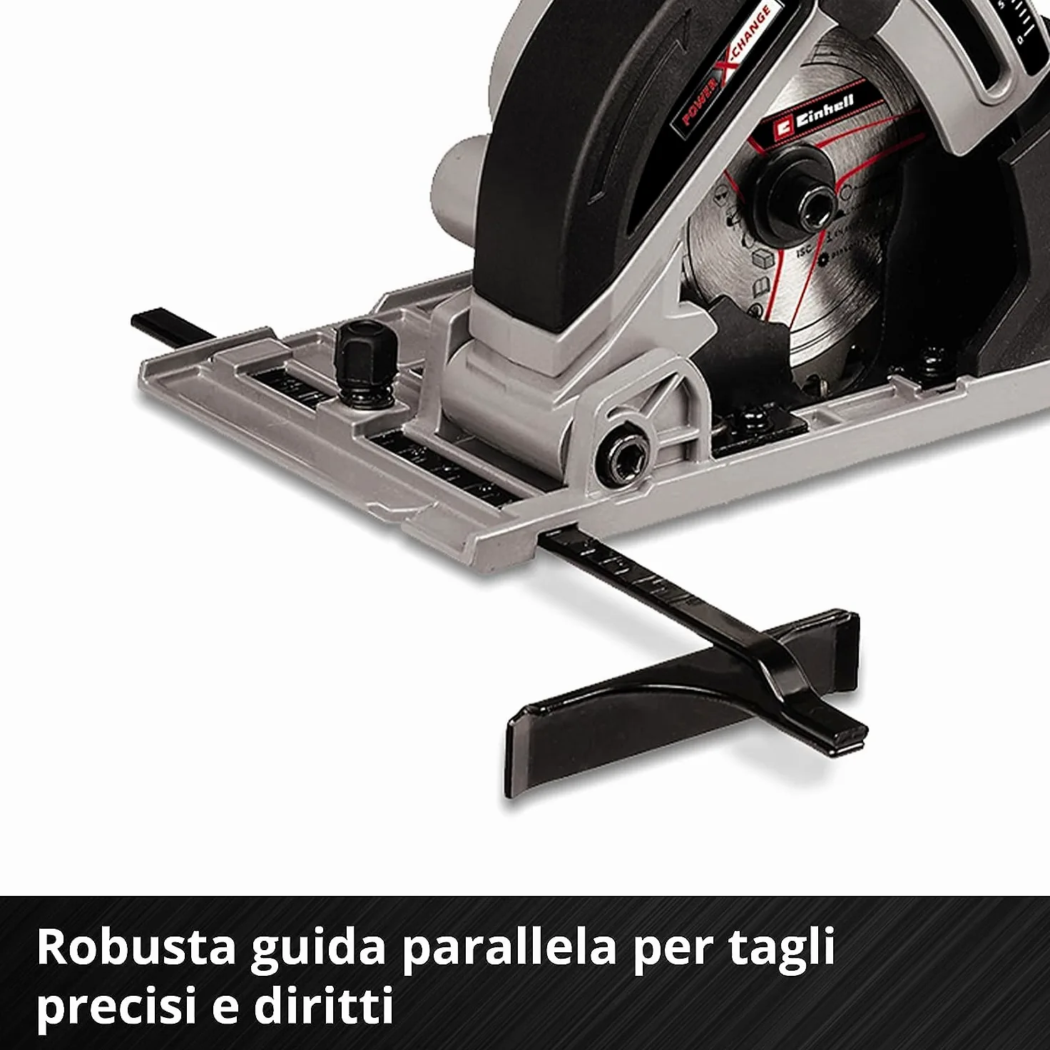 Einhell Mini sega circolare manuale a batteria TE-CS 18/89 Li-Solo Power X-Change (18 V, ioni di litio, 2500 min-1, profondità di taglio 28 mm, diametro della lama 89 mm, senza batteria e caricatore)
