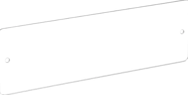 4 Fasce Battisedia Acriliche Trasparenti 12x60 cm | Paracolpi Muro Antigraffio | Salvamuro Protezioni Pareti da Sedie | Design Minimal con Tasselli per Installazione Facile (4)