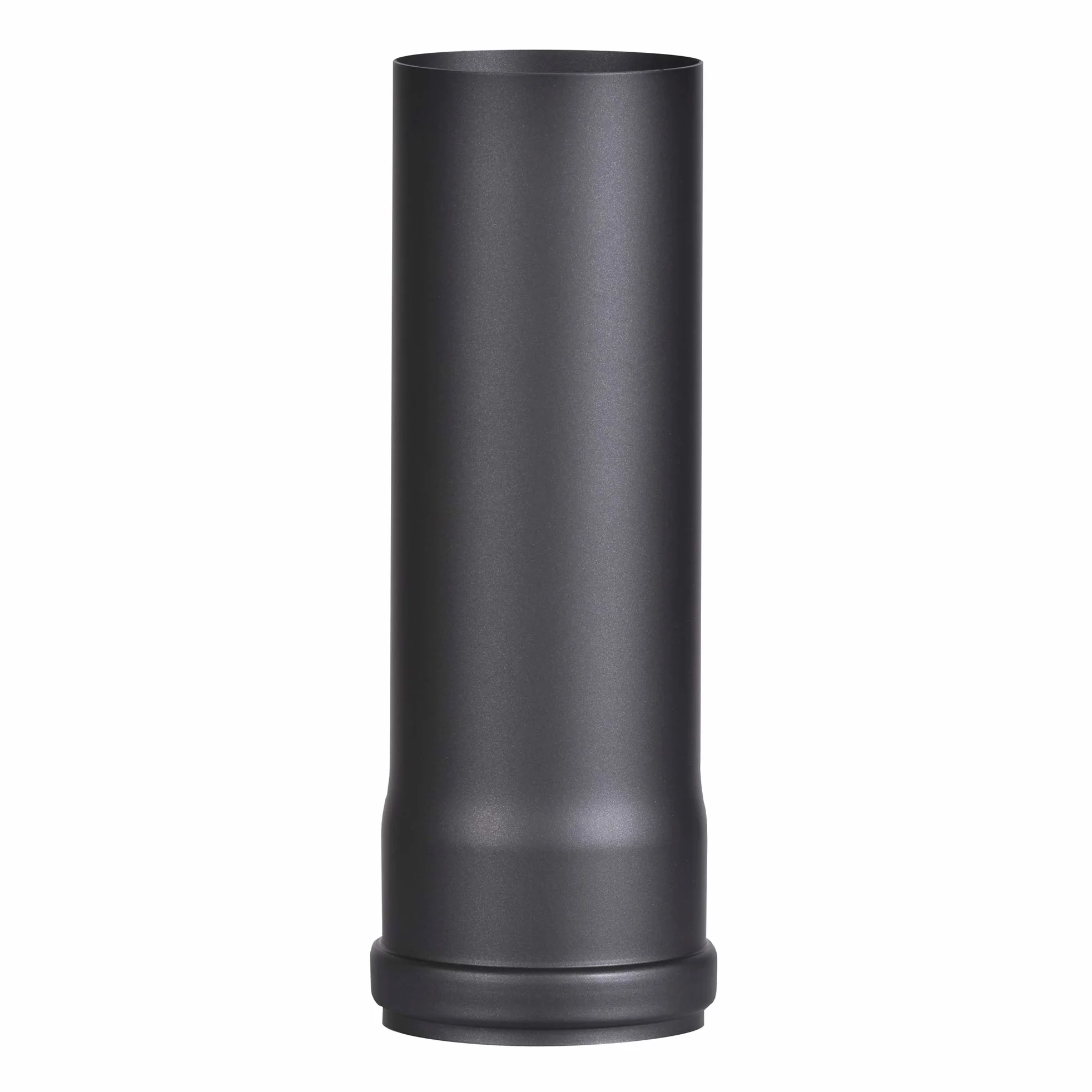 FIREFIX R100/2 - Tubo a pellet in acciaio spesso 1,2 mm, diametro 100 mm, per stufe a pellet e camini a pellet, Senotherm, nero, lunghezza 250 mm