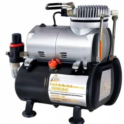 Compressore professionale per aerografo Universal I con avvio/arresto automatico, compressore per aerografo, silenzioso e a risparmio energetico! Con serbatoio a pressione da 3 litri
