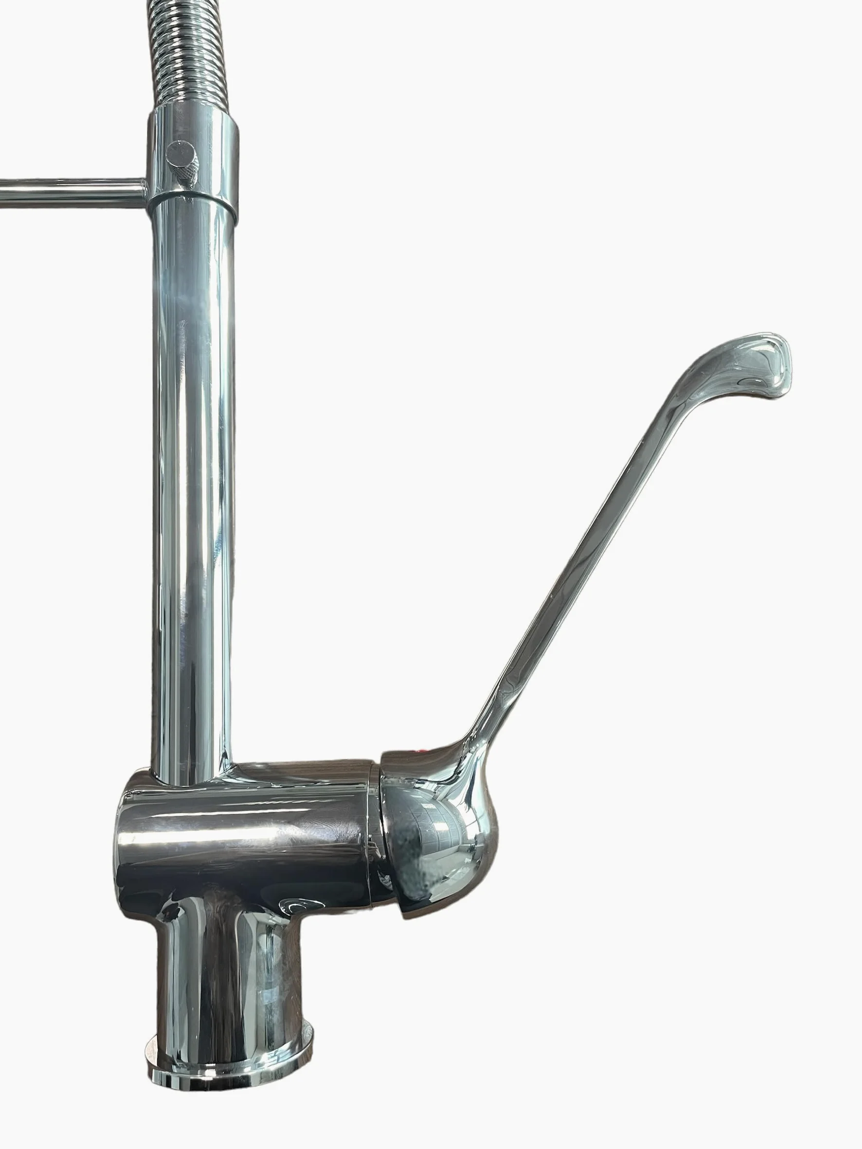 BAGNOCLIC | Miscelatore cucina industriale | Acciaio inox, leva lunga, doccetta con leva | Controllo preciso, installazione semplice | Rubinetto professionale versatile