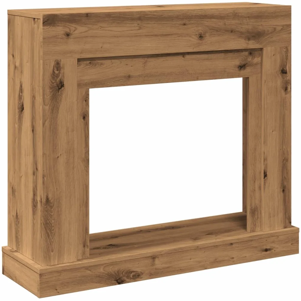 vidaXL Cornice per Camino Rovere Artigianale 100x30x87,5 cm Truciolato, cornice per caminetto, struttura per camino, decorazione camino