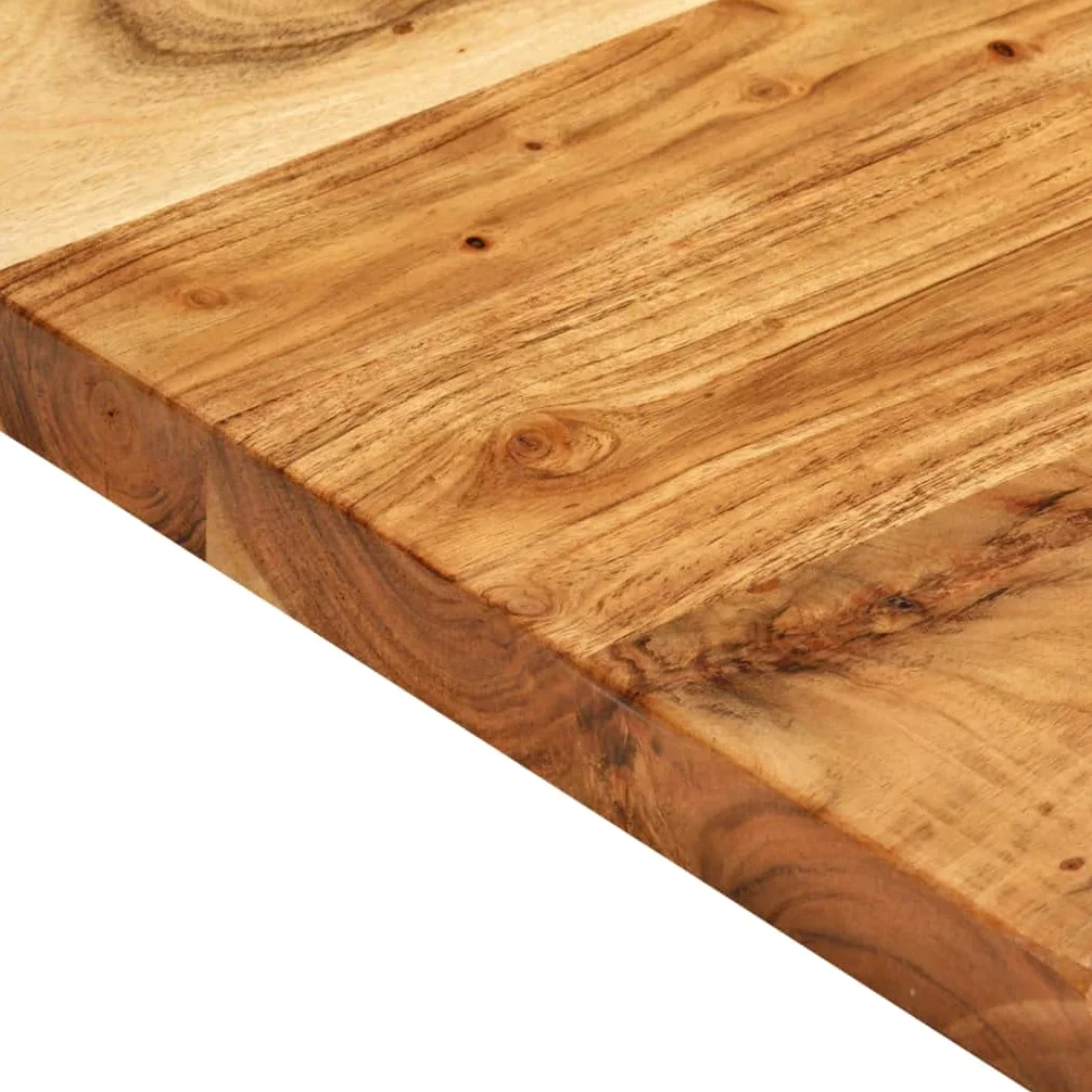 vidaXL Piano per Lavabo Bagno Ripiano per Lavello Rustico Mensola per Lavandino Accessori per Bagno 140x52x3,8 cm Legno Massello di Acacia