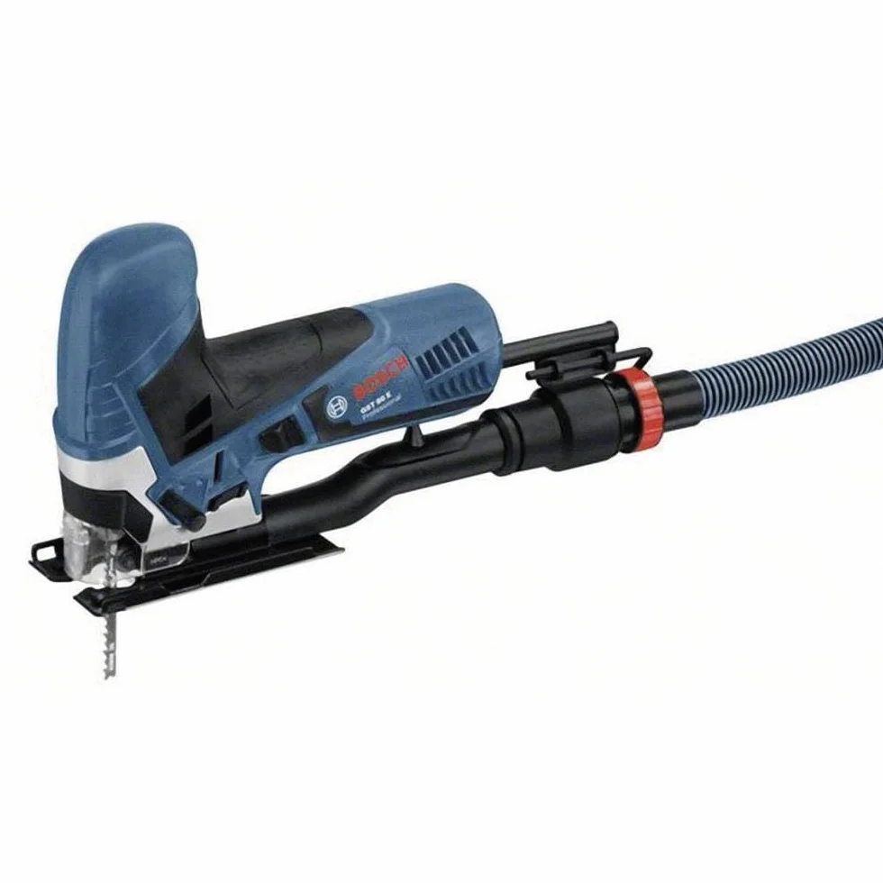 Bosch Professional Seghetto Alternativo Gst 90 e (650 Watt, 1 Lama, Kit di Aspirazione, Protezione Antischegge, Profondità di Taglio Nel Legno: 90 Mm, in Valigetta)