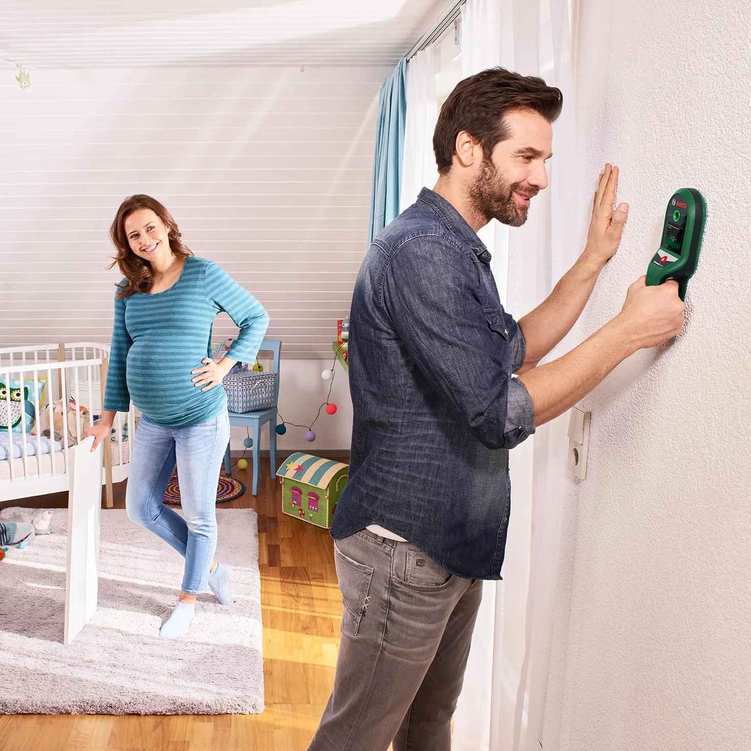 Bosch rilevatore UniversalDetect (display con guida passo-passo per un facile utilizzo, rilevatore cavi e sottostrutture in legno, in scatola di cartone E-Commerce)