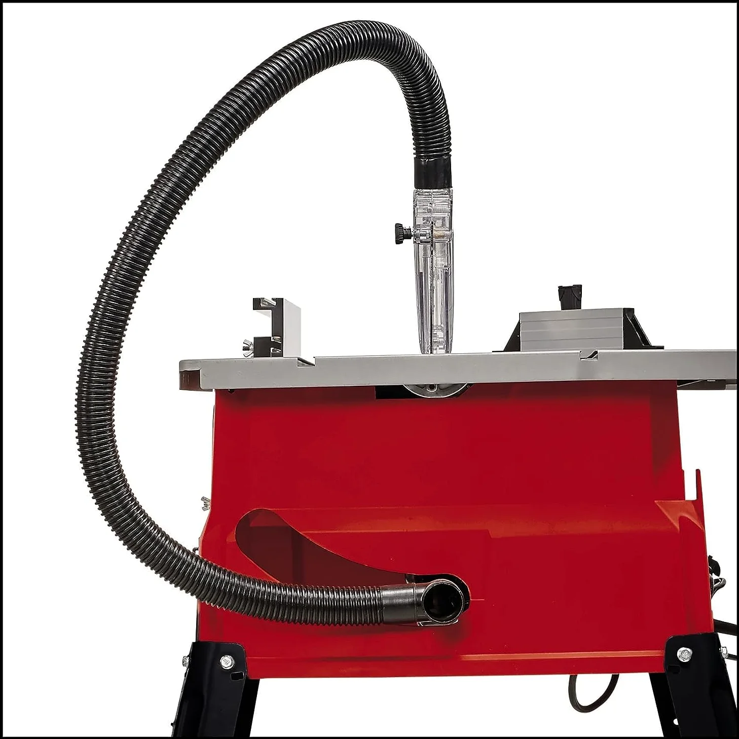 Sega circolare da banco TC-TS 2025/3 di Einhell (max. 2.000 watt, guida angolare, guida parallela, collegamento di aspirazione sulla scocca e protezione lama, lama in metallo duro inclusa)