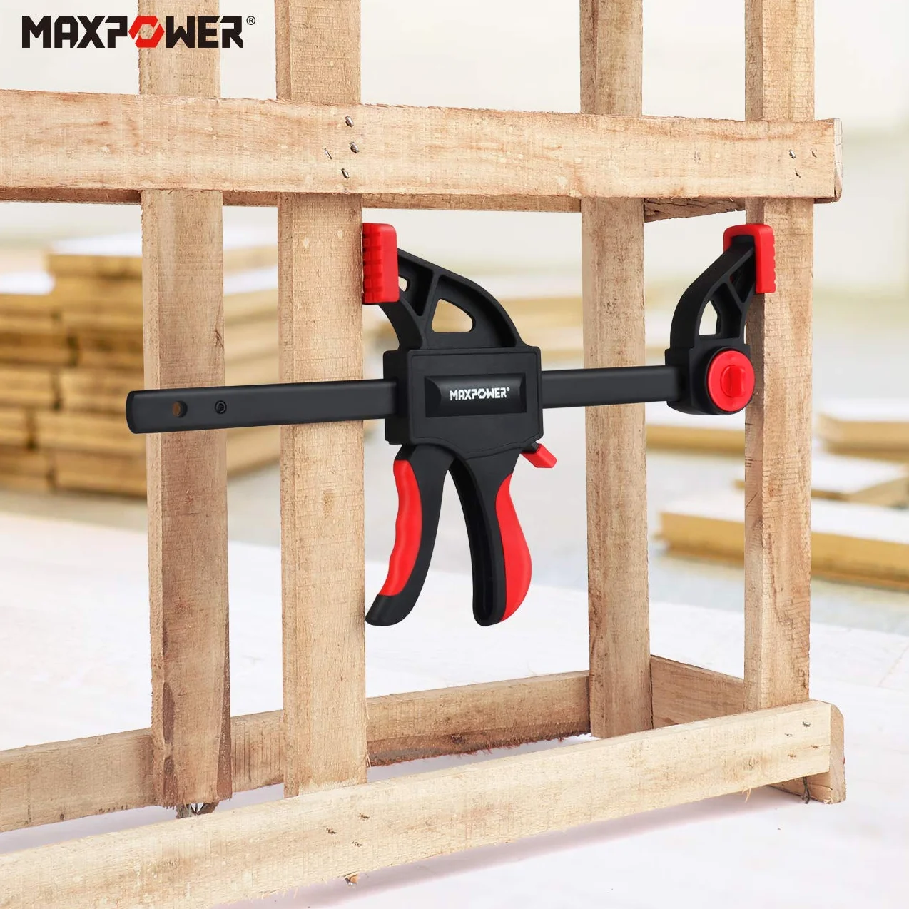 MAXPOWER 4 Pieces Morsetti da Falegname 600mm Forte e Robusto Morsetti per Legno 60cm