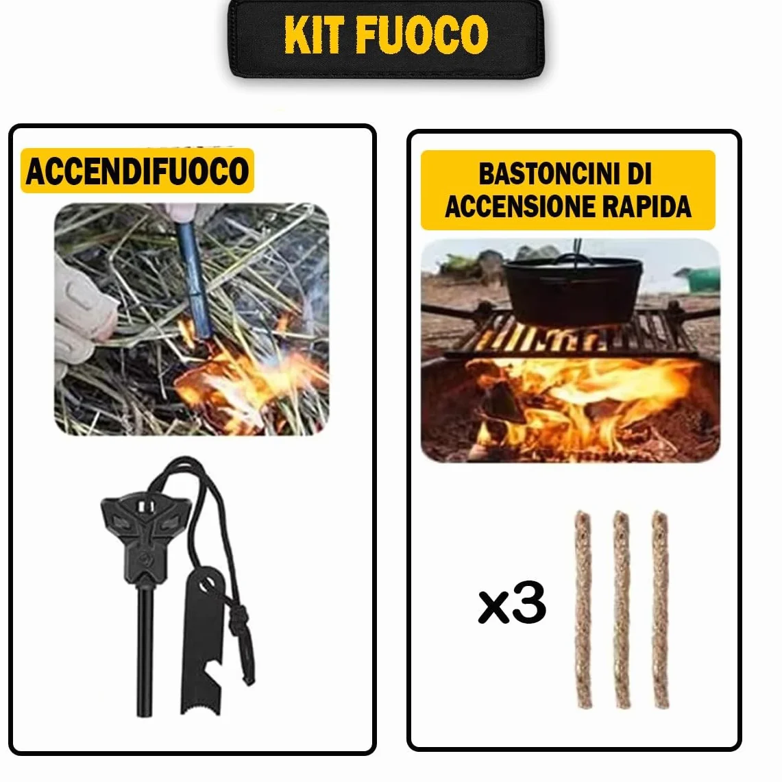 Kit di Sopravvivenza Avanzato – Kit di Emergenza con 20 Strumenti Multifunzione e Più di 60 Articoli di Primo Soccorso – Estremamente Completo – Pratico - Leggero