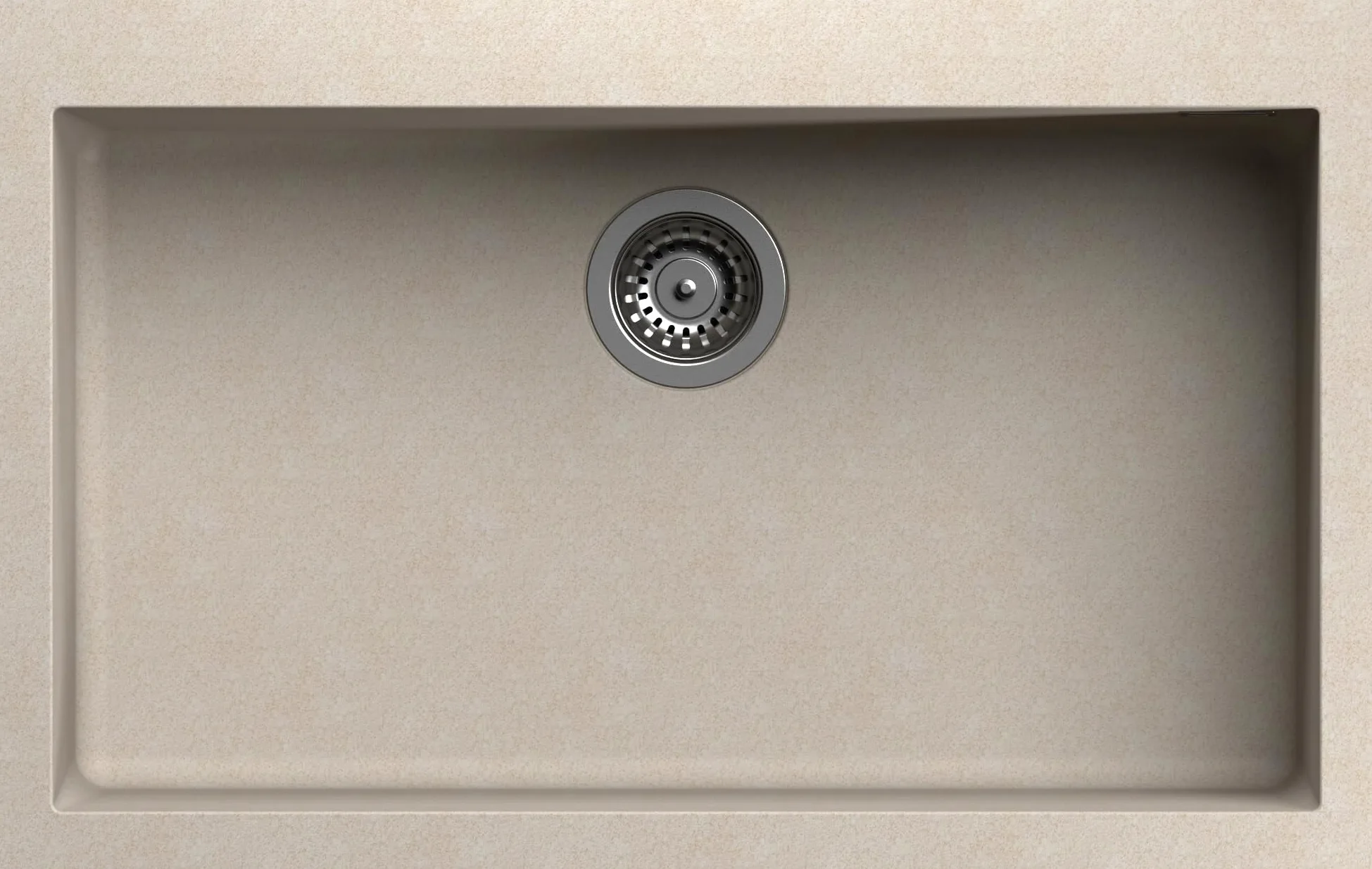Lavello cucina Ettore Mix avena 1 vasca/vascone 79 x 50 cm Made in Italy
