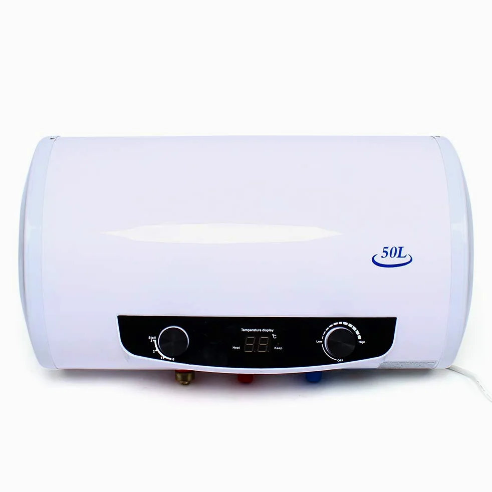 Serbatoio dell'acqua calda elettrico da 50 l, piatto, orizzontale, intelligente, 220 V, 2 kW, scaldabagno elettrico