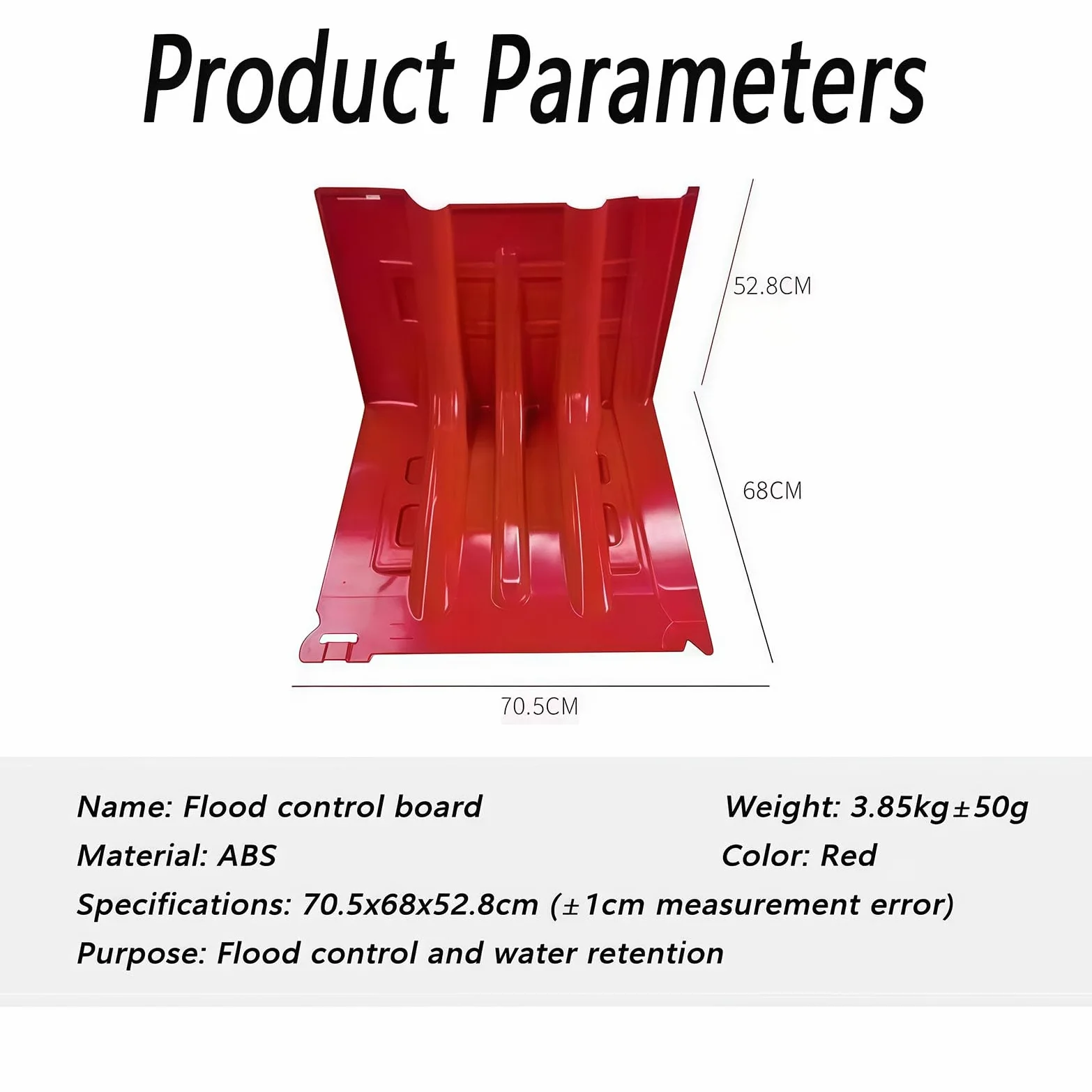 Barriera Di Protezione Contro L'Allagamento ABS L-Type,Porta Acqua Idrorepellente Per Controllo Delle Inondazioni Residenziali,Design Telescopico Per Diversione Del Fiume