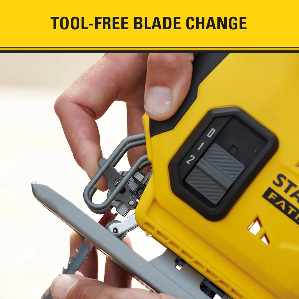STANLEY FATMAX Sfmcs600B-Xj - Seghetto Alternativo 18V - Unità Senza Batteria E Caricabatteria