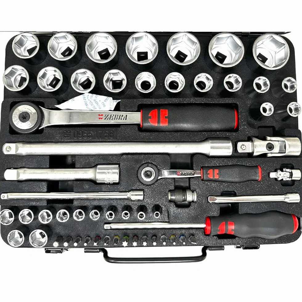 Würth Chiavi a bussola 1/4+1/2 Würth Zebra, assortite, esagonali, 56 pezzi in cassetta