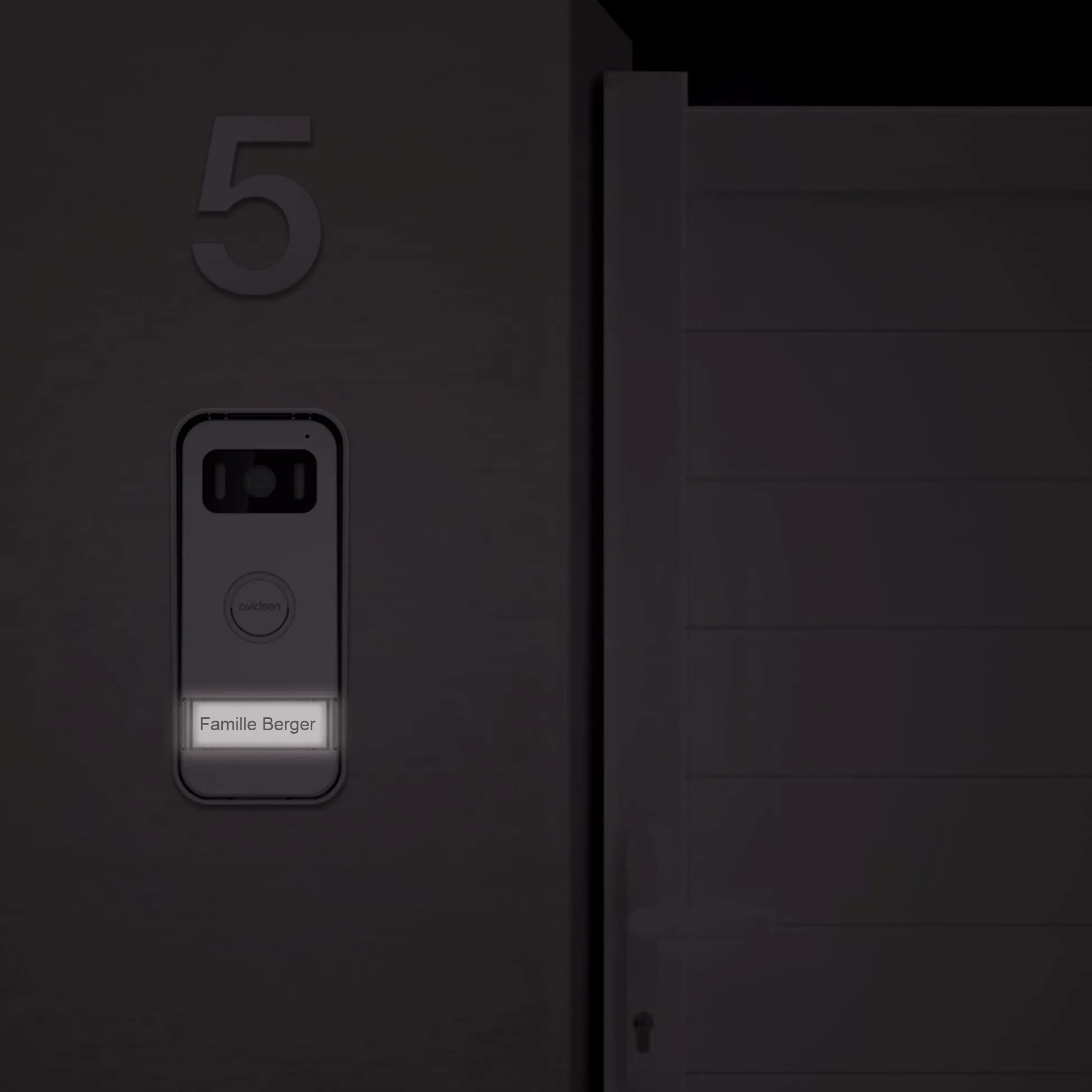 Videocitofono Elia Avidsen a colori 7 pollici LCD, 2 fili eco-progettato, controllo apertura del cancello,