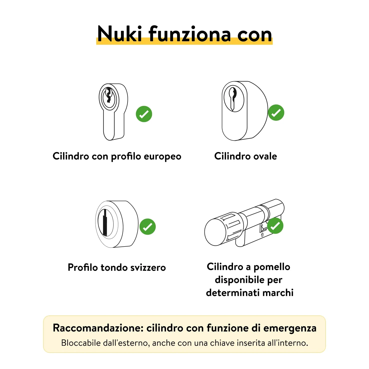 Nuki Smart Lock Pro (quarta generazione), serratura smart con WiFi e Matter per l'accesso remoto, serratura elettronica che trasforma lo smartphone in chiave, con Power Pack batterie, bianco