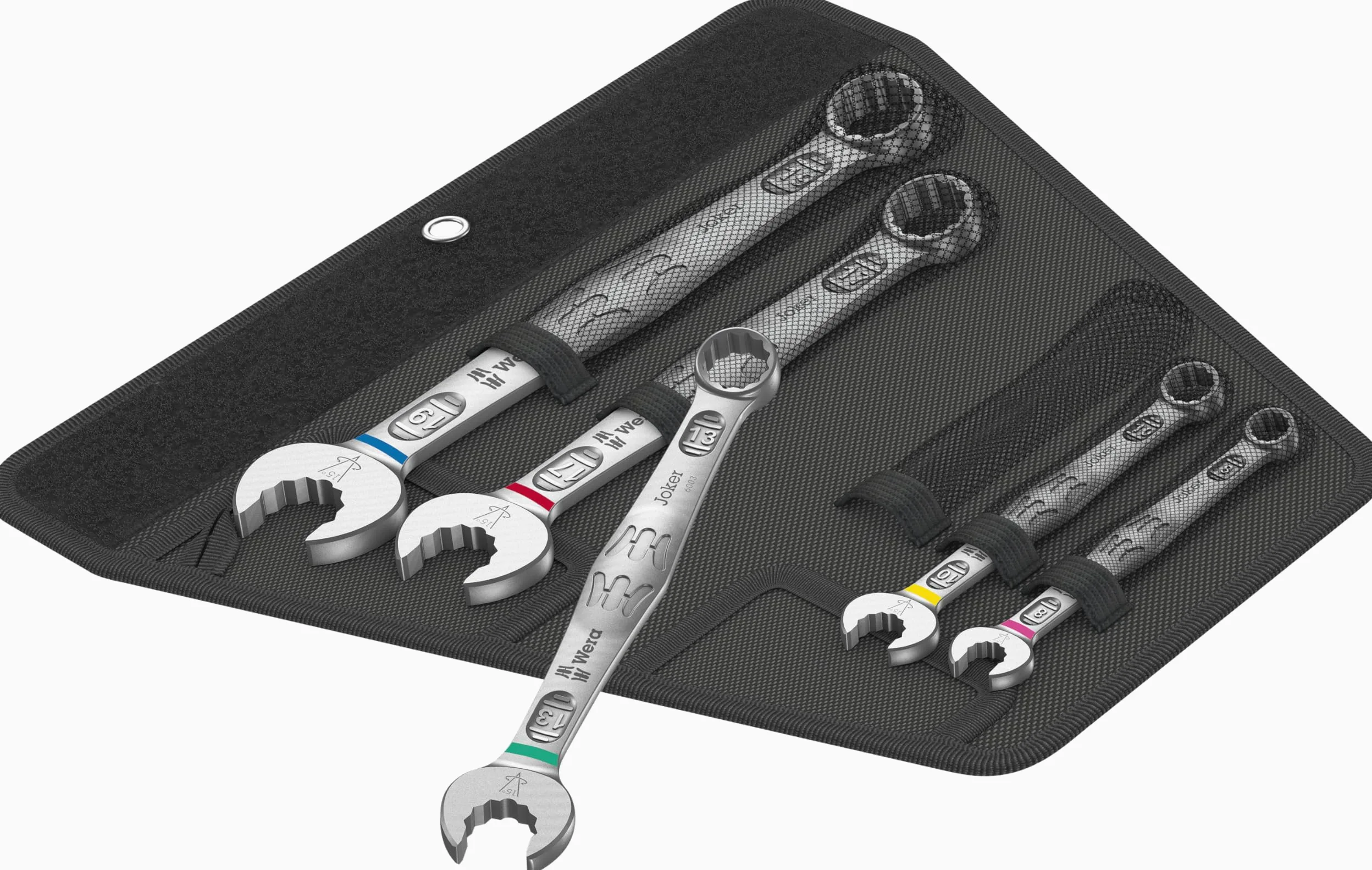 Wera 05020230001 6003 Joker 5 Set 1, Assortimento di chiave a forchetta e chiave poligonale, metrico, 5-teilig