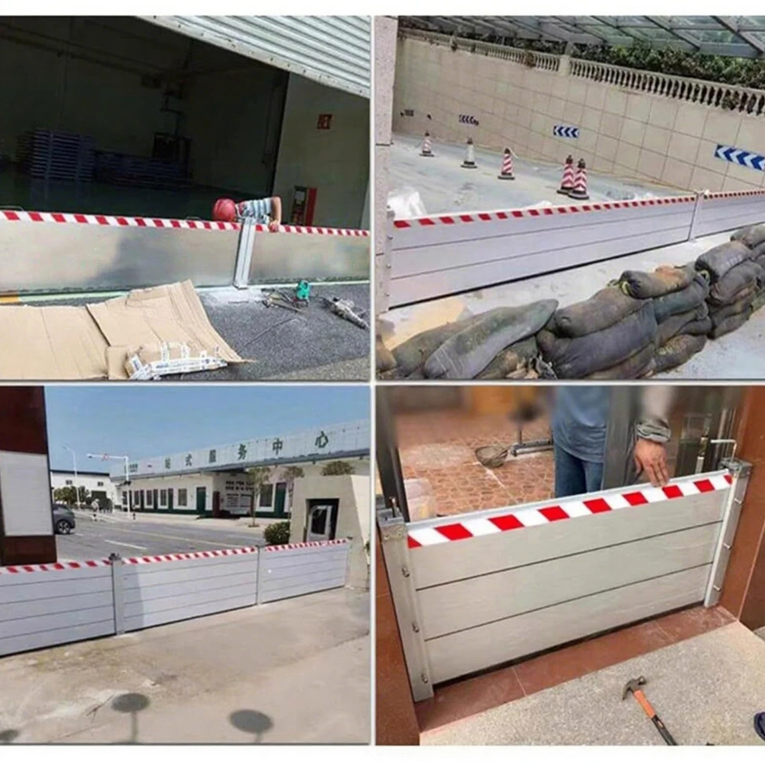 Paratia Antiallagamento Per Porta Esterna L 135cm H 20cm Barriera Anti Acqua Riutilizzabile Barriera In Alluminio Anti-Allagamento Paratia Antiallagamento Per Porta Paratia Antiallagamento Garage