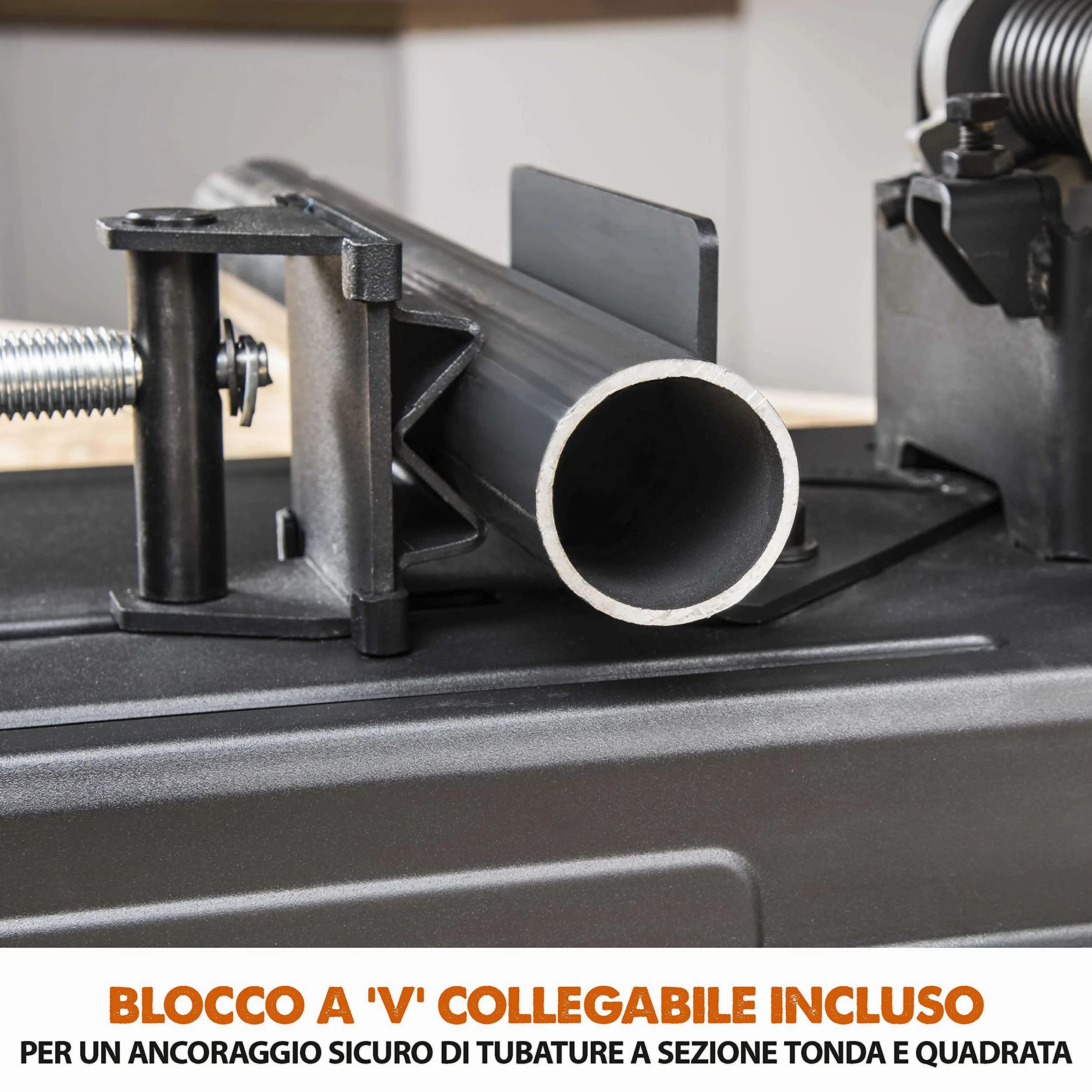 Evolution Power Tools 083-0003 R355Cps Troncatrice Per Ferro Multi Materiale, Esegue Tagli Su Acciaio, Alluminio, Plastica E Legno Anche Con Chiodi, 355 mm
