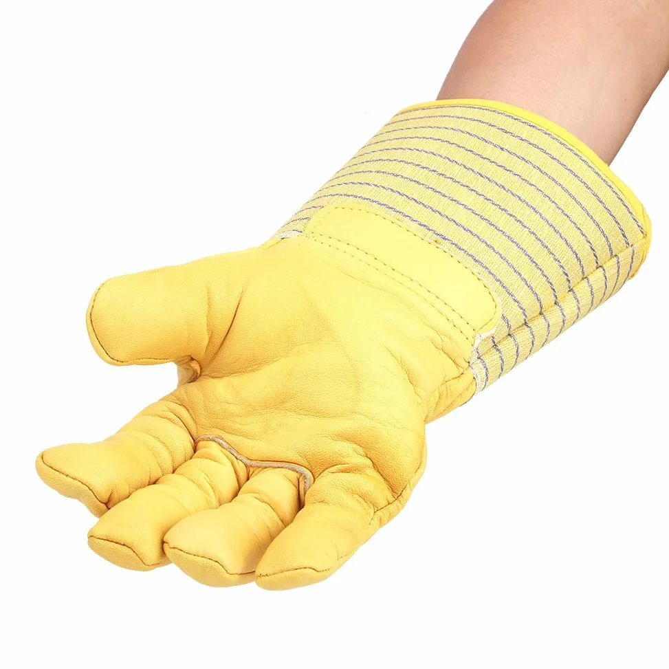 Hopcd Guanti criogenici, -180 ℃ a -250 ℃ Guanti protettivi Impermeabili per la Protezione delle Mani in azoto Liquido per Sicurezza di Lavoro congelata, Antivento, Polsino Lungo, Unisex