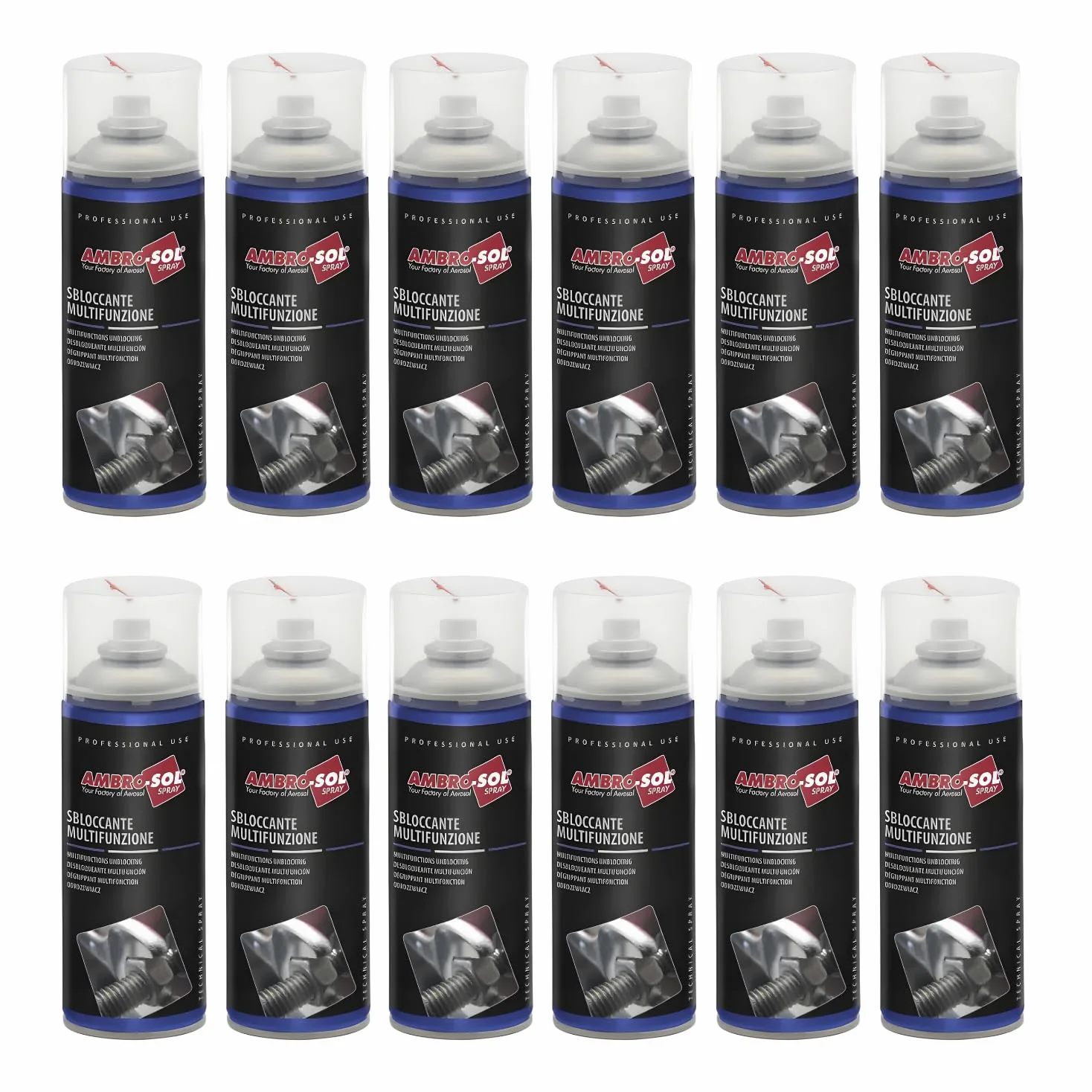 BOX 12pz SBLOCCANTE SVITOL MULTIFUNZIONE LUBRIFICANTE 400ML AMBROSOL
