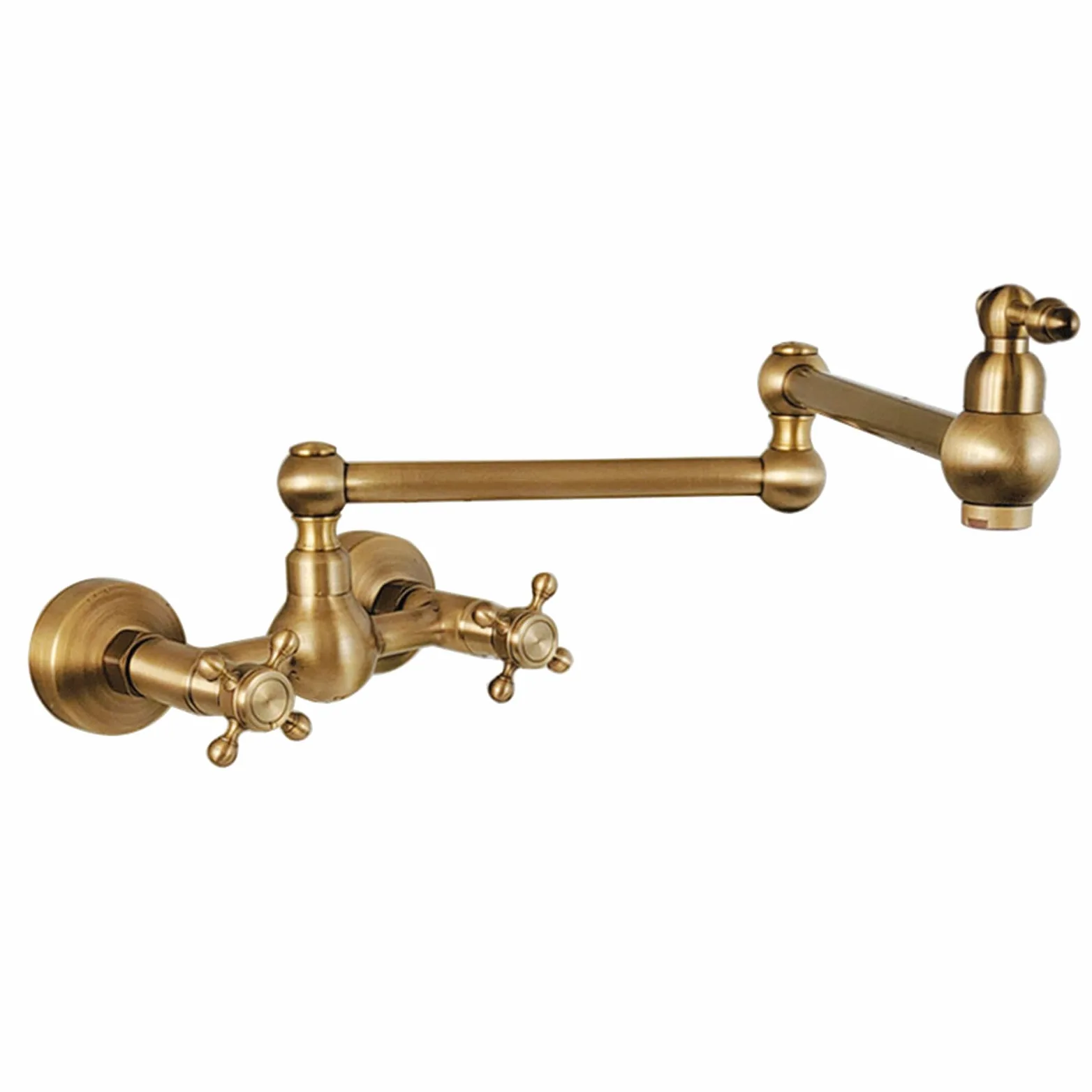 Vintage Rubinetto Cucina A Muro Rubinetti Riempimento Pentole Rubinetto Pieghevole D'Acqua Calda E Fredda Ruotabile