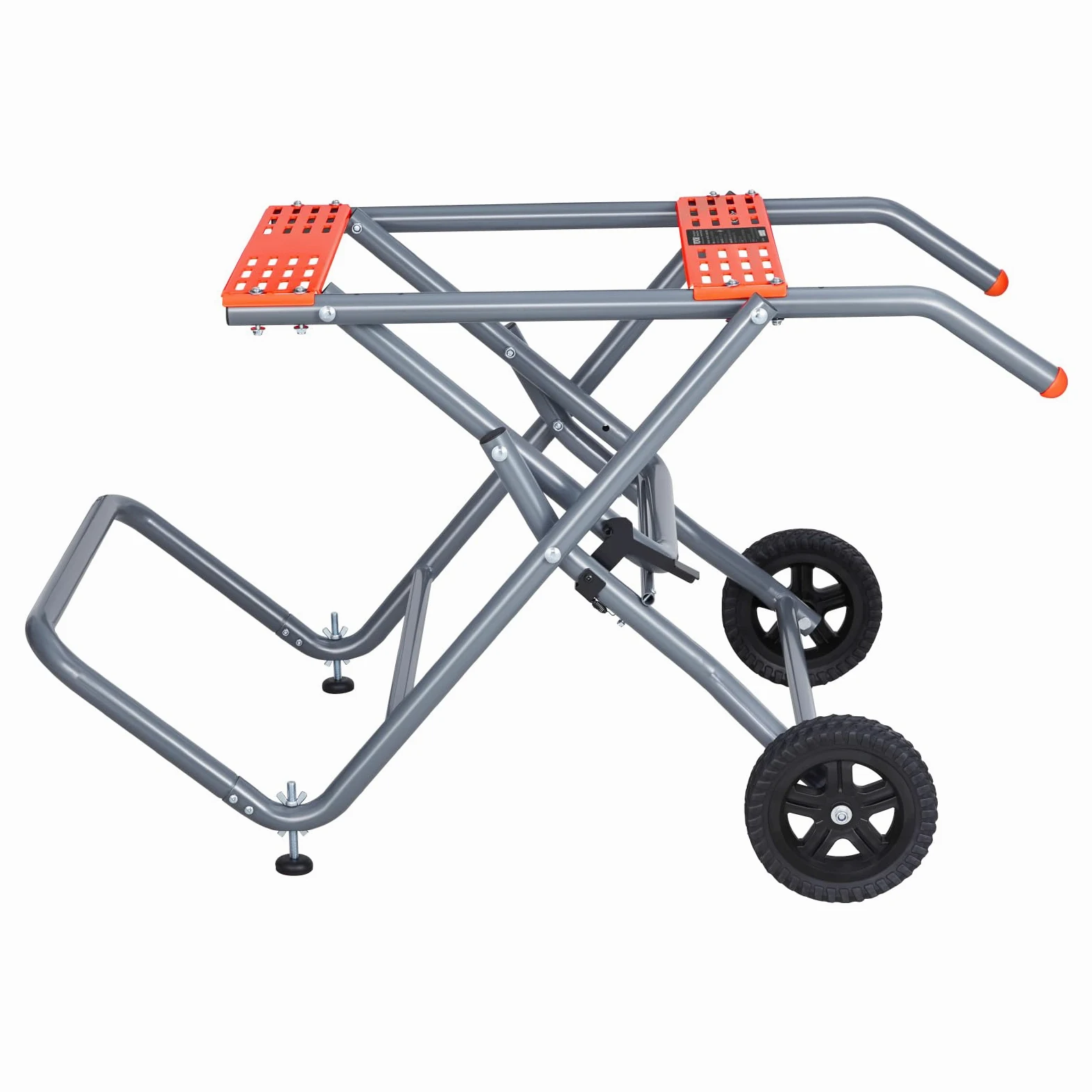 VEVOR Supporto per Troncatrice da Tavolo Portatile, Capacità di Carico di 158,76 kg Tavolo per Troncatrice da Tavolo Pieghevole con Ruote in Gomma da 203 mm Costruzione Robusta, Facile da Riporre