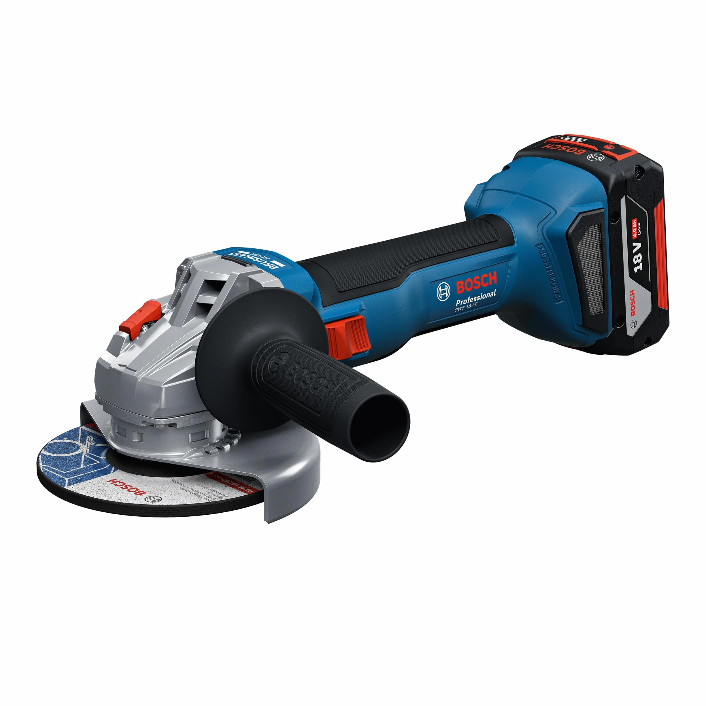 Bosch Professional 18V System Combo kit a batteria: GSB 18V-45 + GBH 18V-22 + GWS 18V-8 (incl. 3 batterie GBA 4.0Ah, GAL 18V-40, borsa degli attrezzi) - Amazon Exclusive