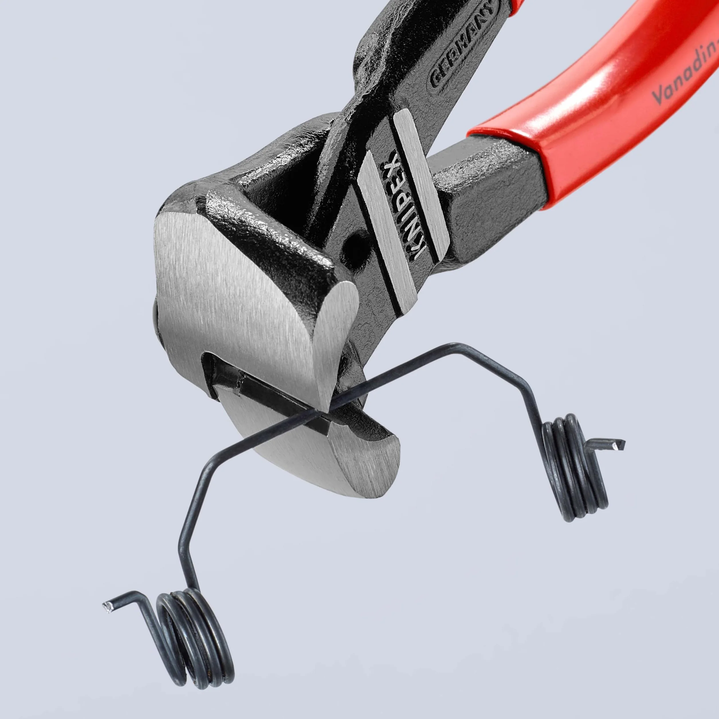 KNIPEX Tronchese con taglienti frontali per bulloni a grande forza di taglio rivestiti in resina sintetica 200 mm, 61 01 200